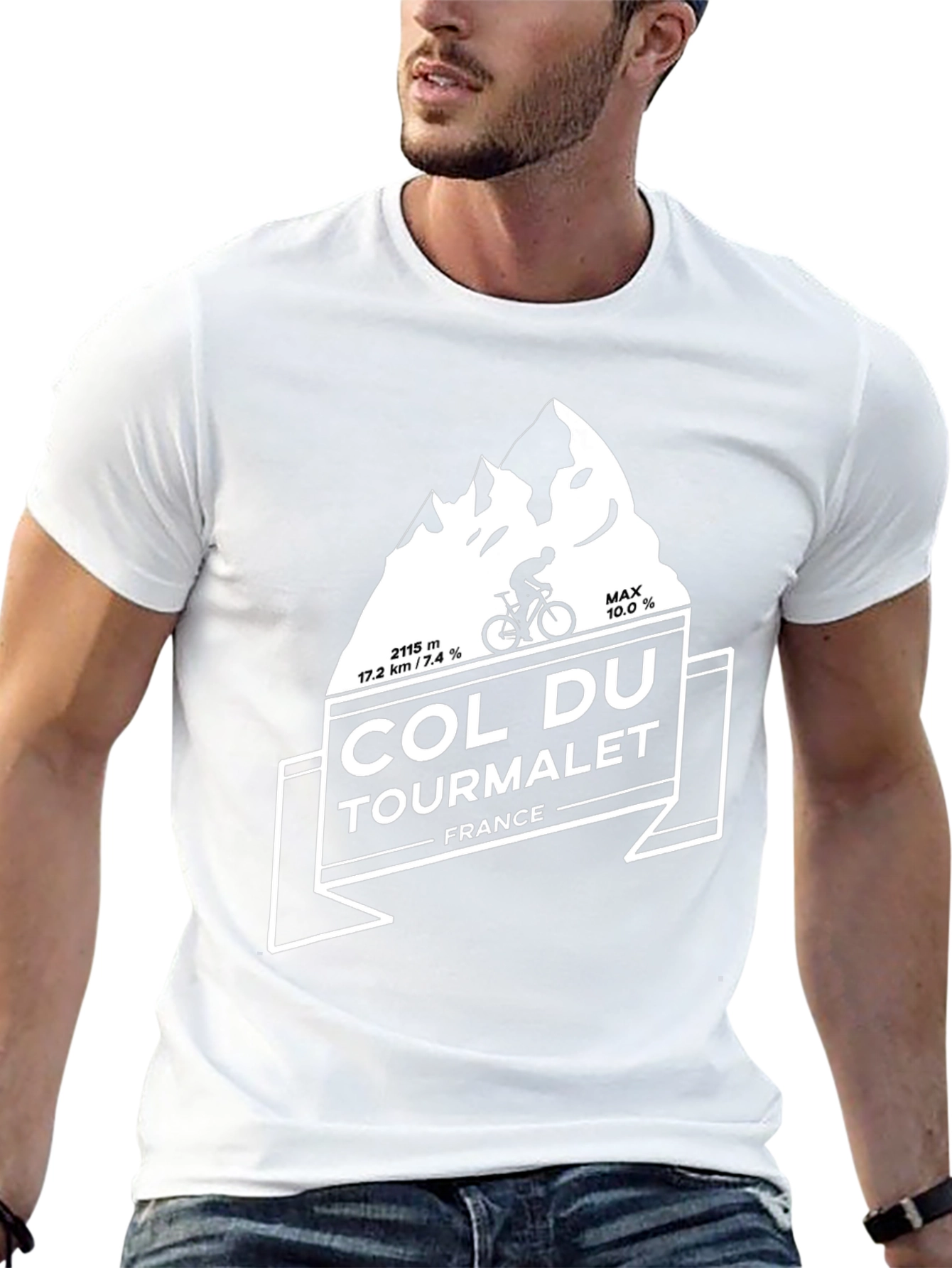 Col Du Tourmalet Cycling T-Shirt - Mountain Climber Tee