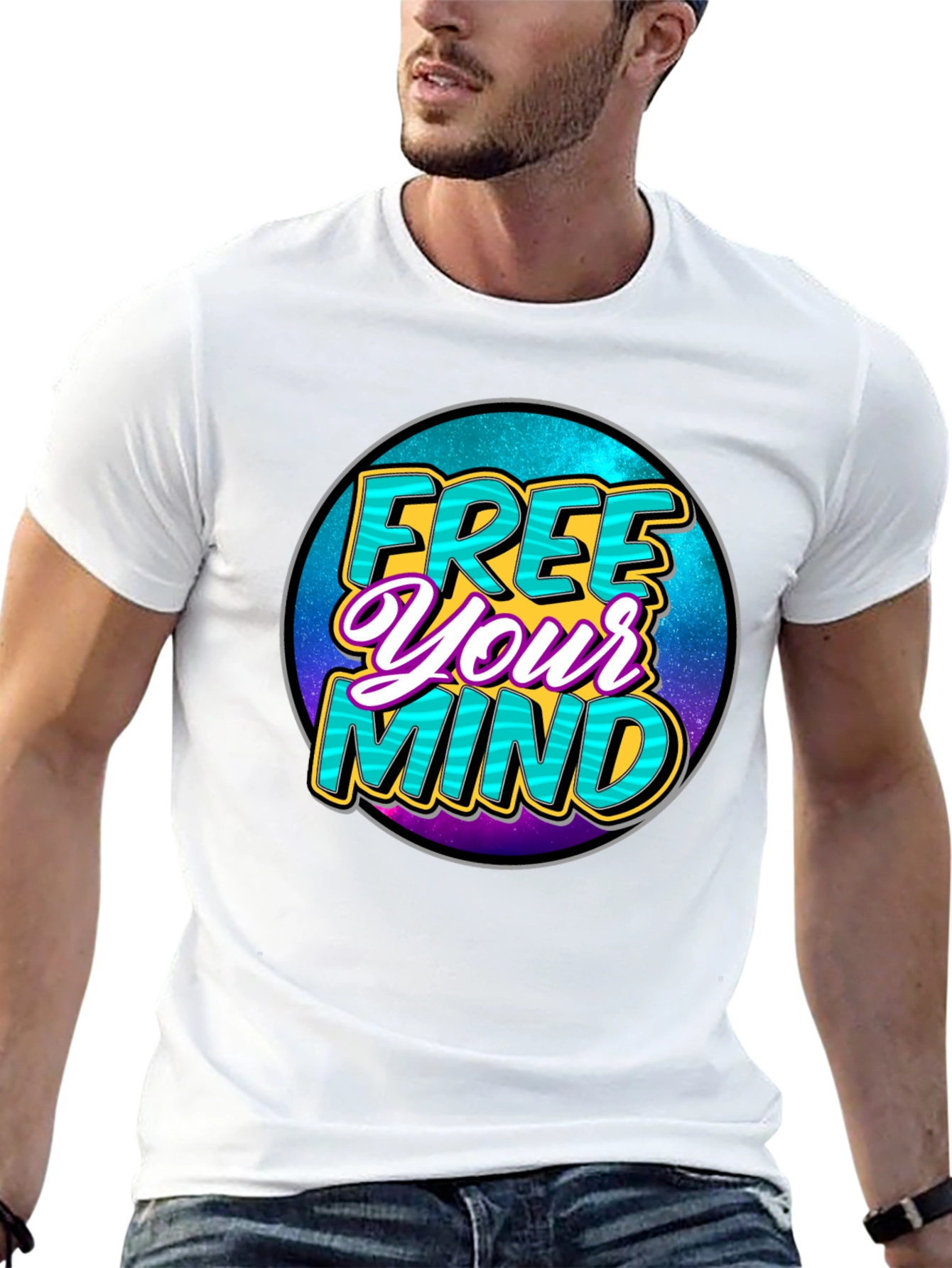 Free Your Mind Graphic Tee - Black