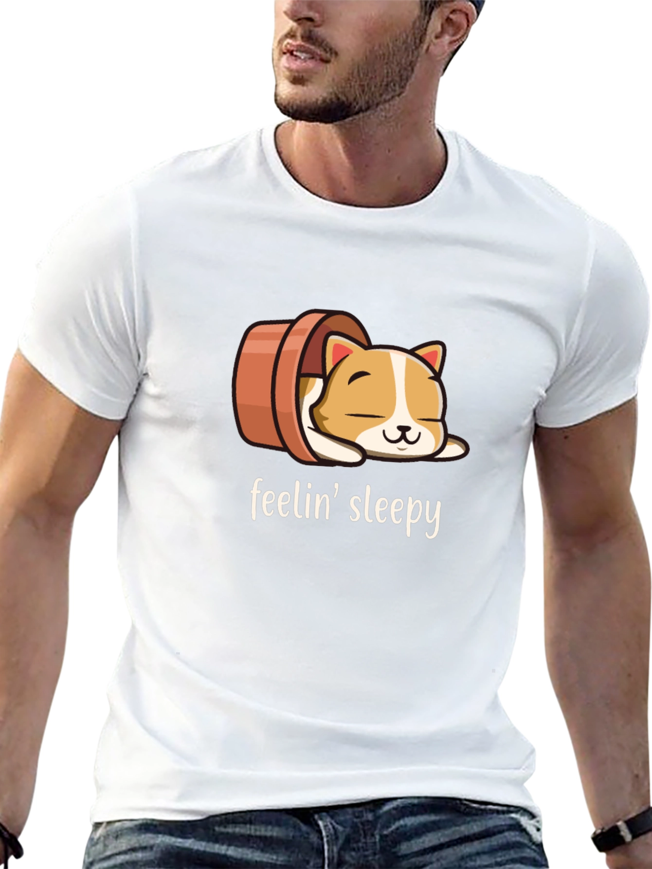 Feelin Sleepy Cat Tee