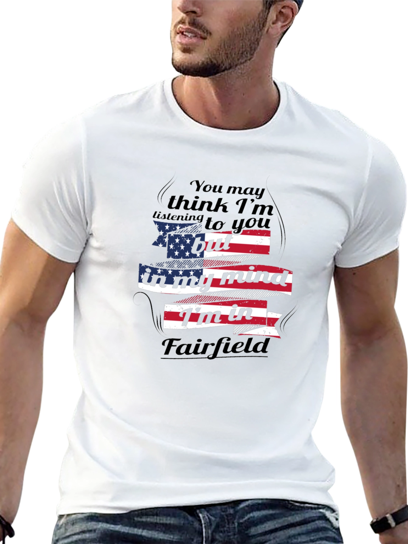 Fairfield Mind T-Shirt - Patriotic USA Flag