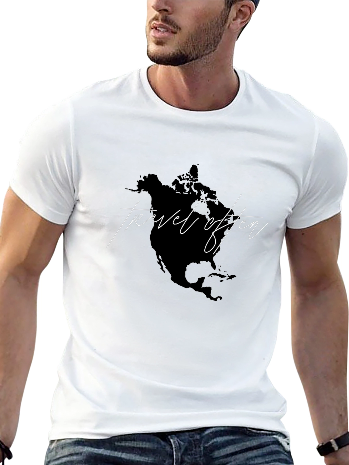 Travel Often Graphic Tee - Black