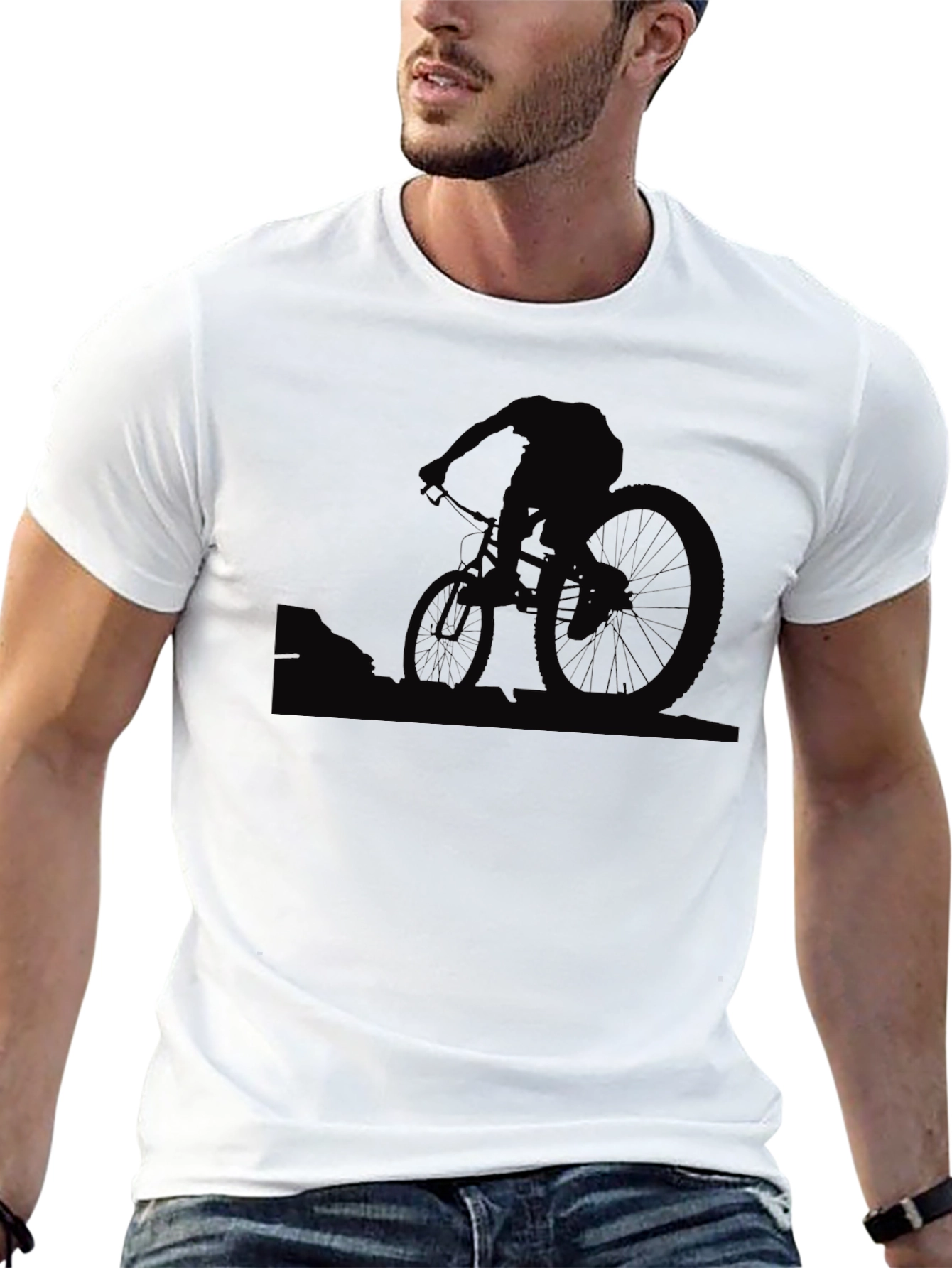 Mountain Bike Graphic Tee - Mens Black T-Shirt
