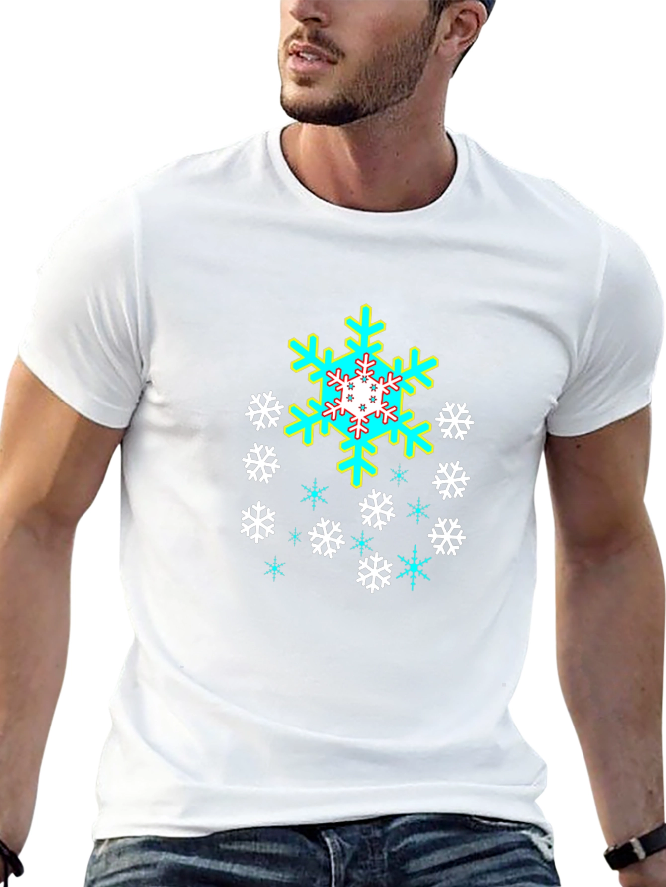 Snowflake Graphic Tee - Cool Winter Style