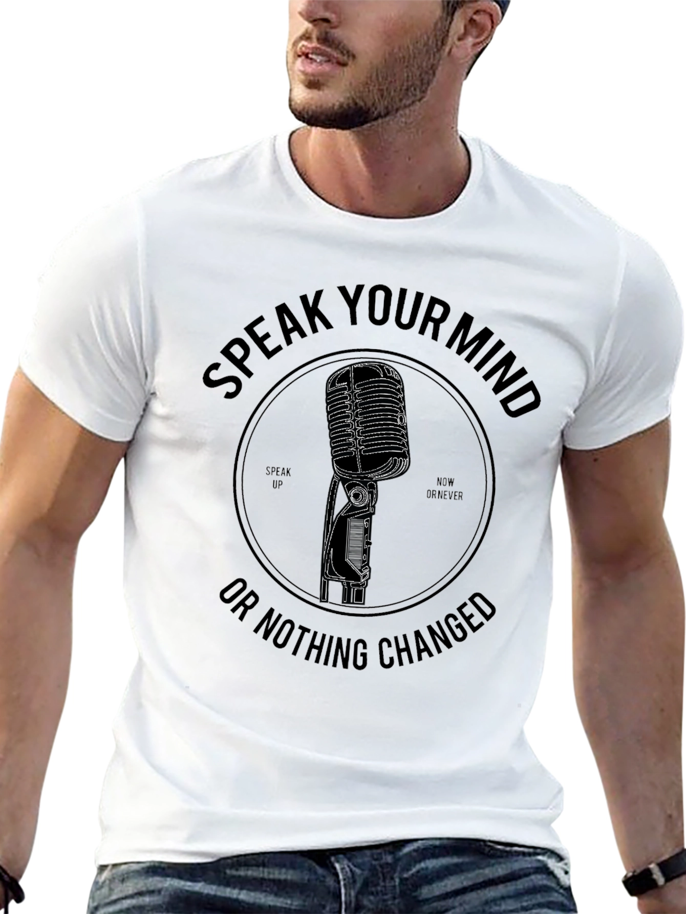 Speak Your Mind Black Graphic Tee
