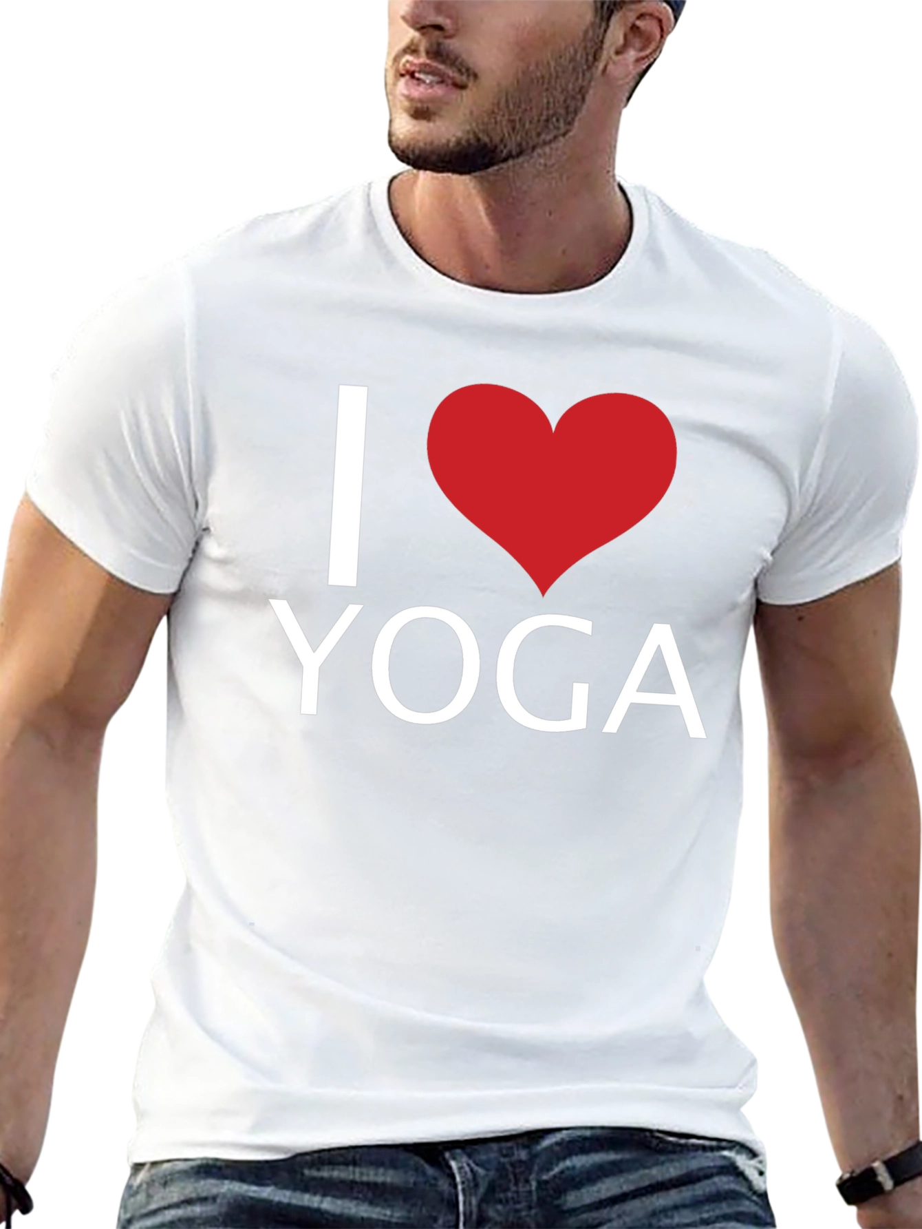 I Heart Yoga Black T-Shirt