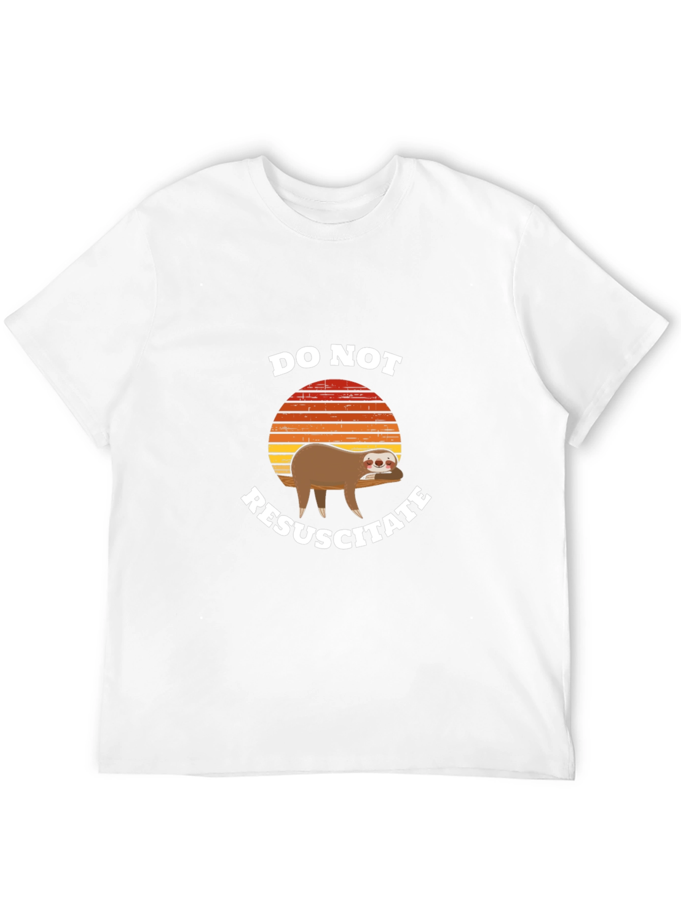 Do Not Resuscitate Sloth Graphic T-Shirt