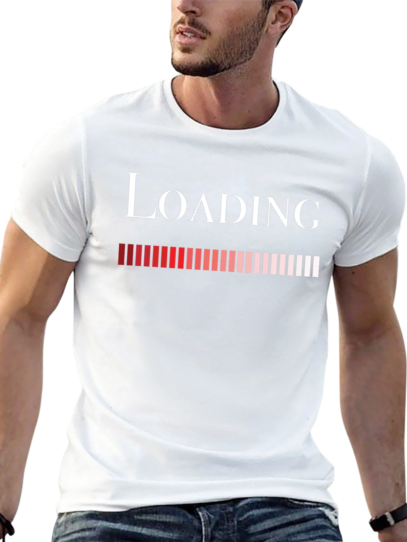 Loading Bar Graphic Tee - Fun Geek T-Shirt