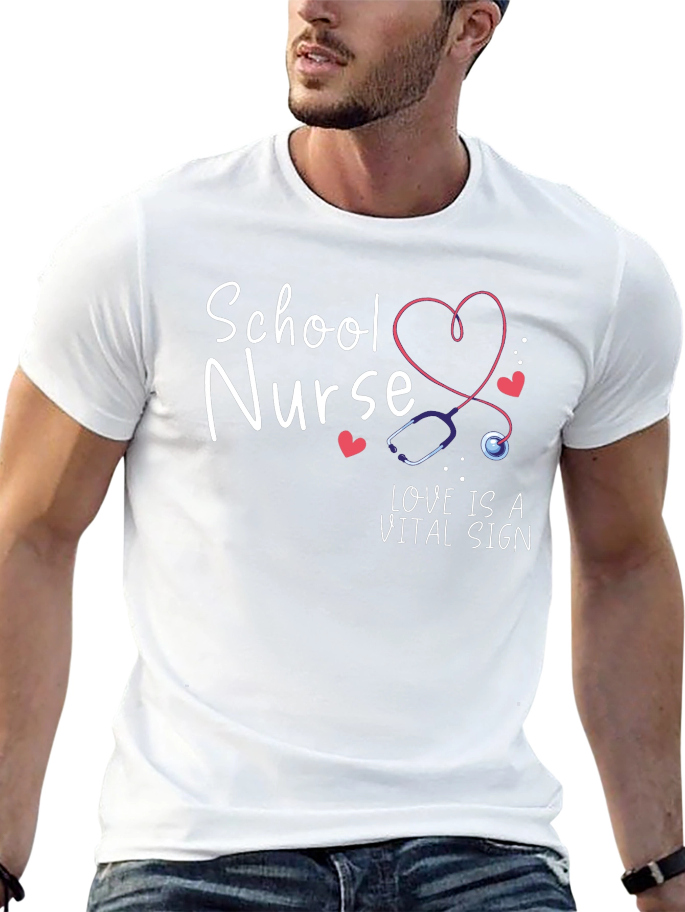 School Nurse Love is a Vital Sign T-Shirt