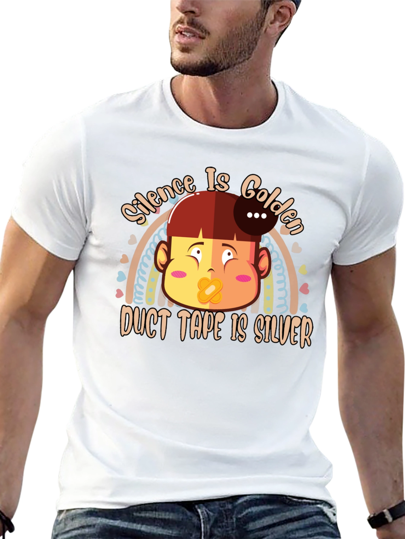 Silence is Golden T-Shirt Funny Humor