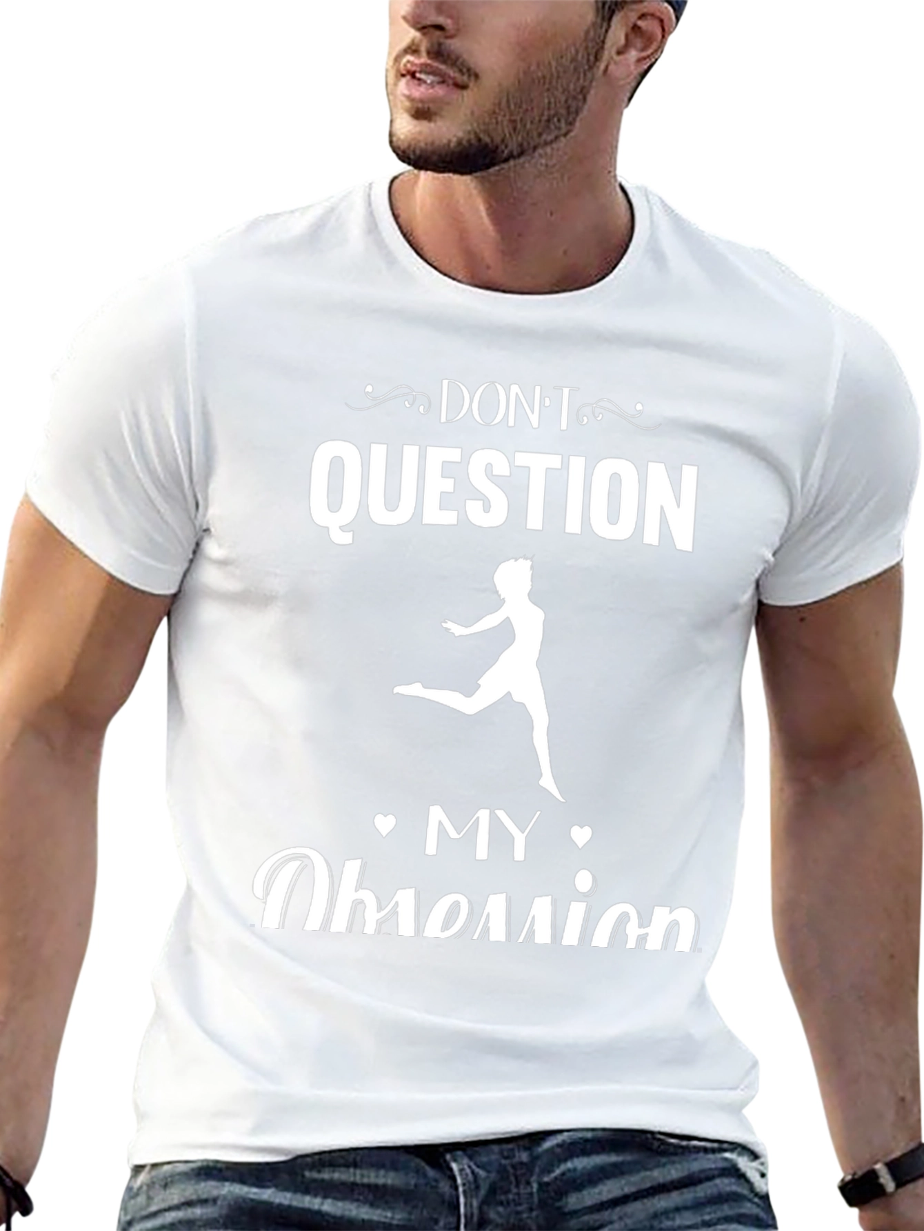 Dont Question My Obsession Black Graphic Tee
