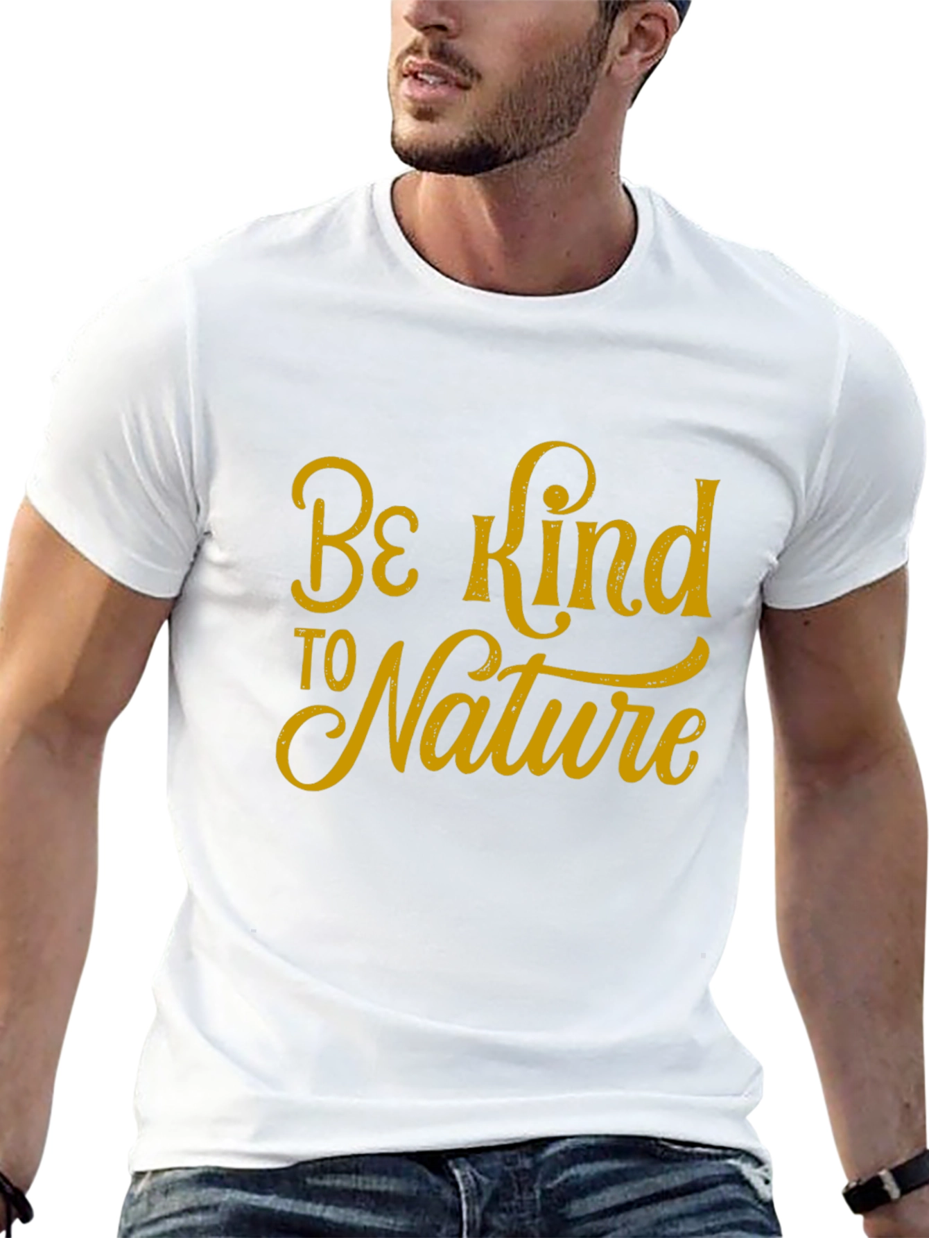 Be Kind to Nature Black Graphic Tee
