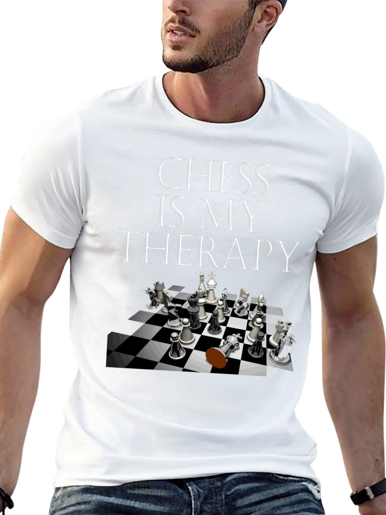 Chess Is My Therapy Graphic Tee