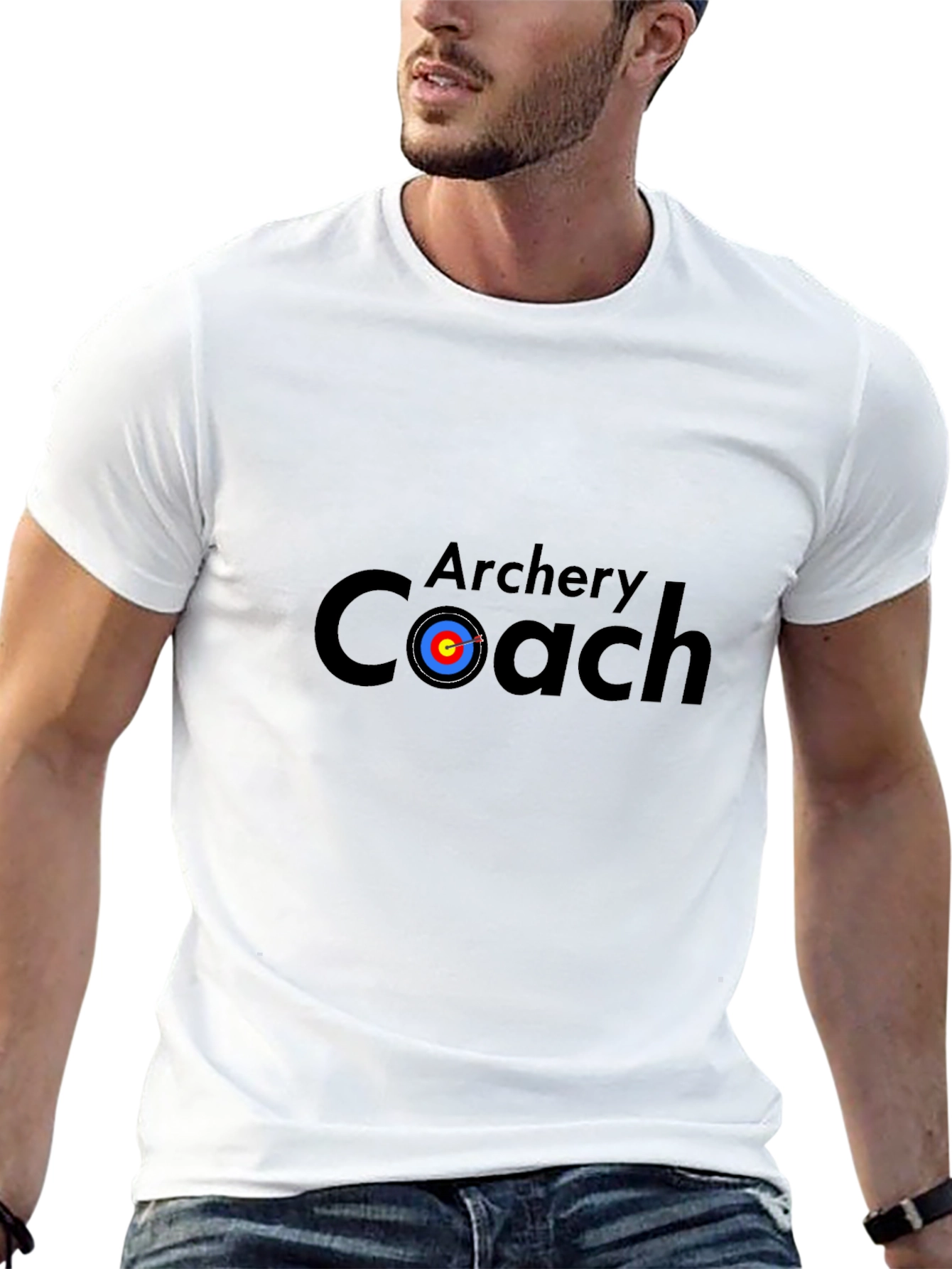 Archery Coach Graphic Tee - Black T-Shirt