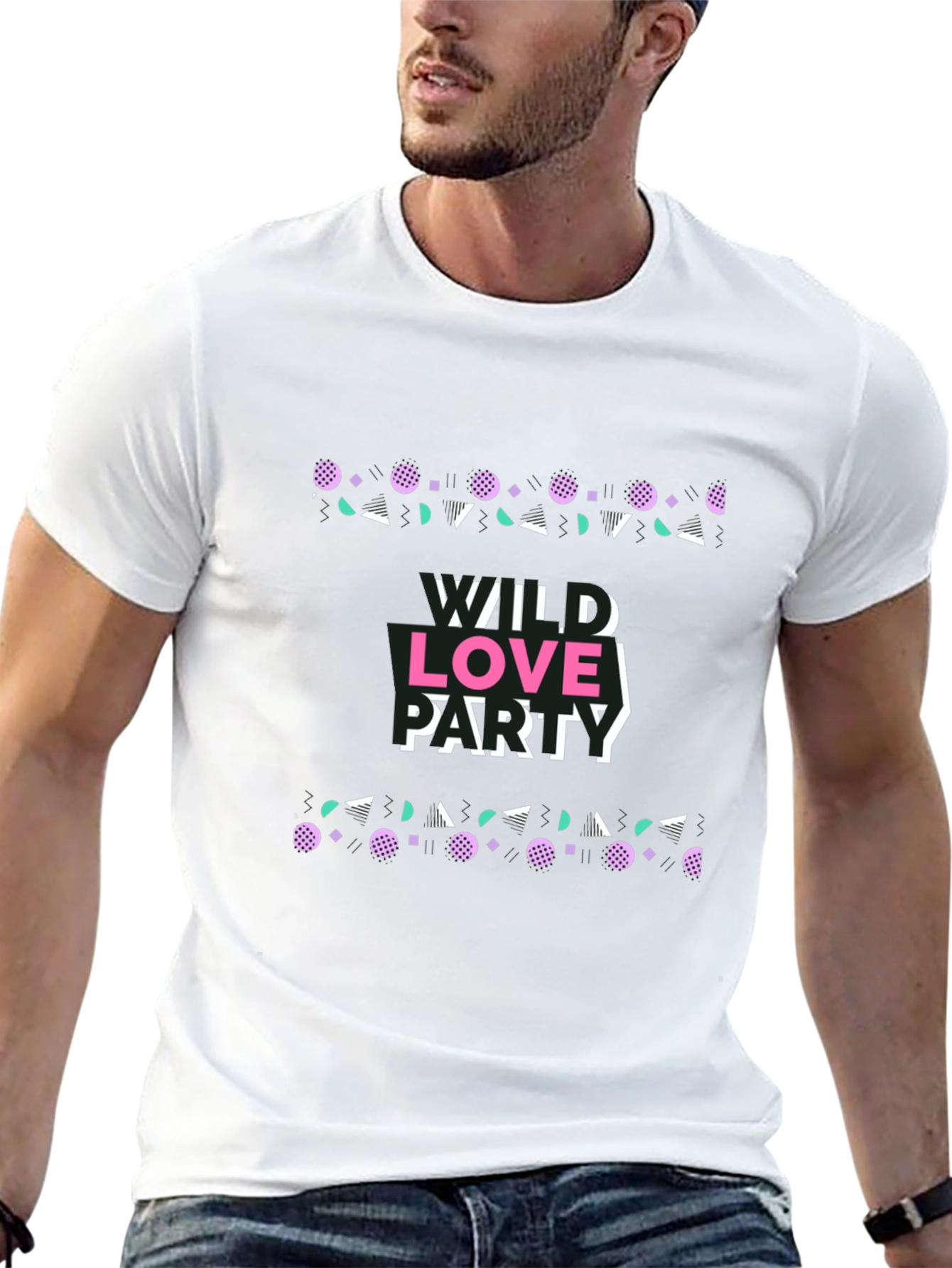 Wild Love Party Graphic Tee - Retro Design
