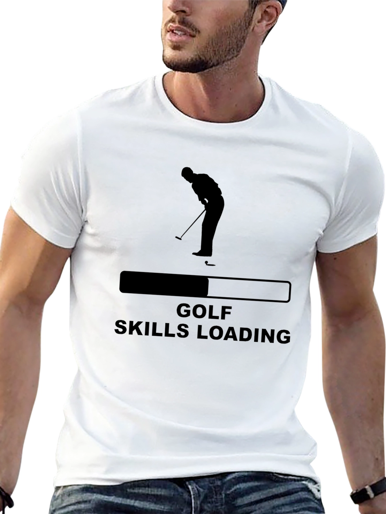 Golf Skills Loading T-Shirt - Golfer Tee