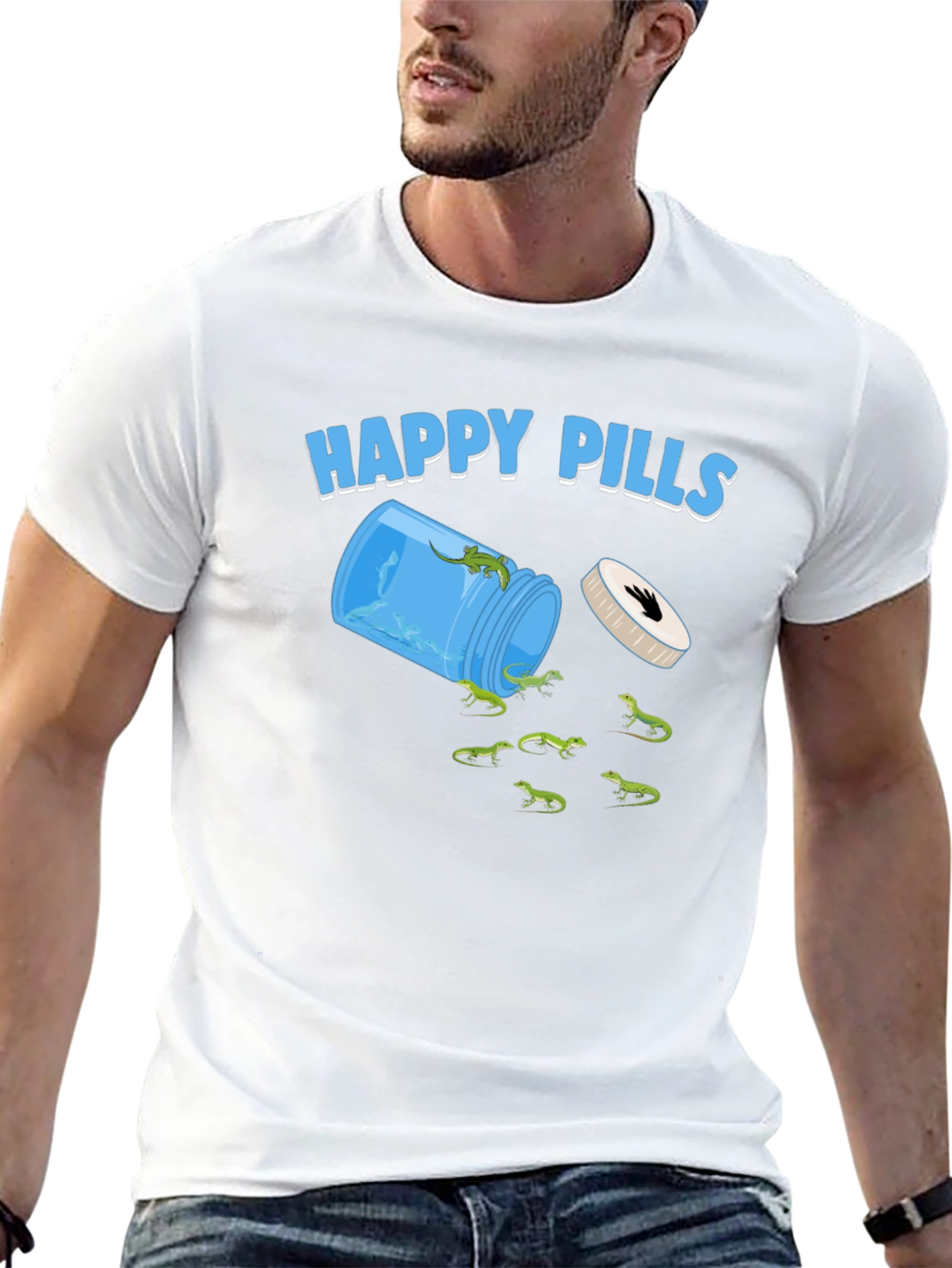 Happy Pills Lizard Graphic Tee