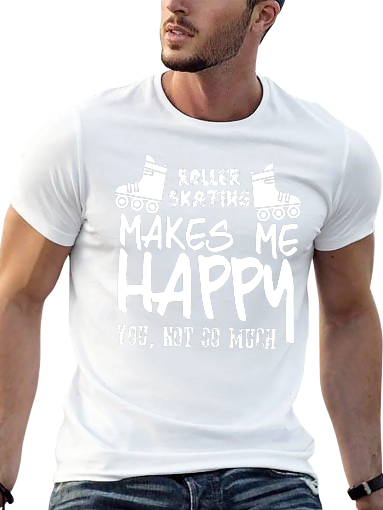 Roller Skating Makes Me Happy T-Shirt