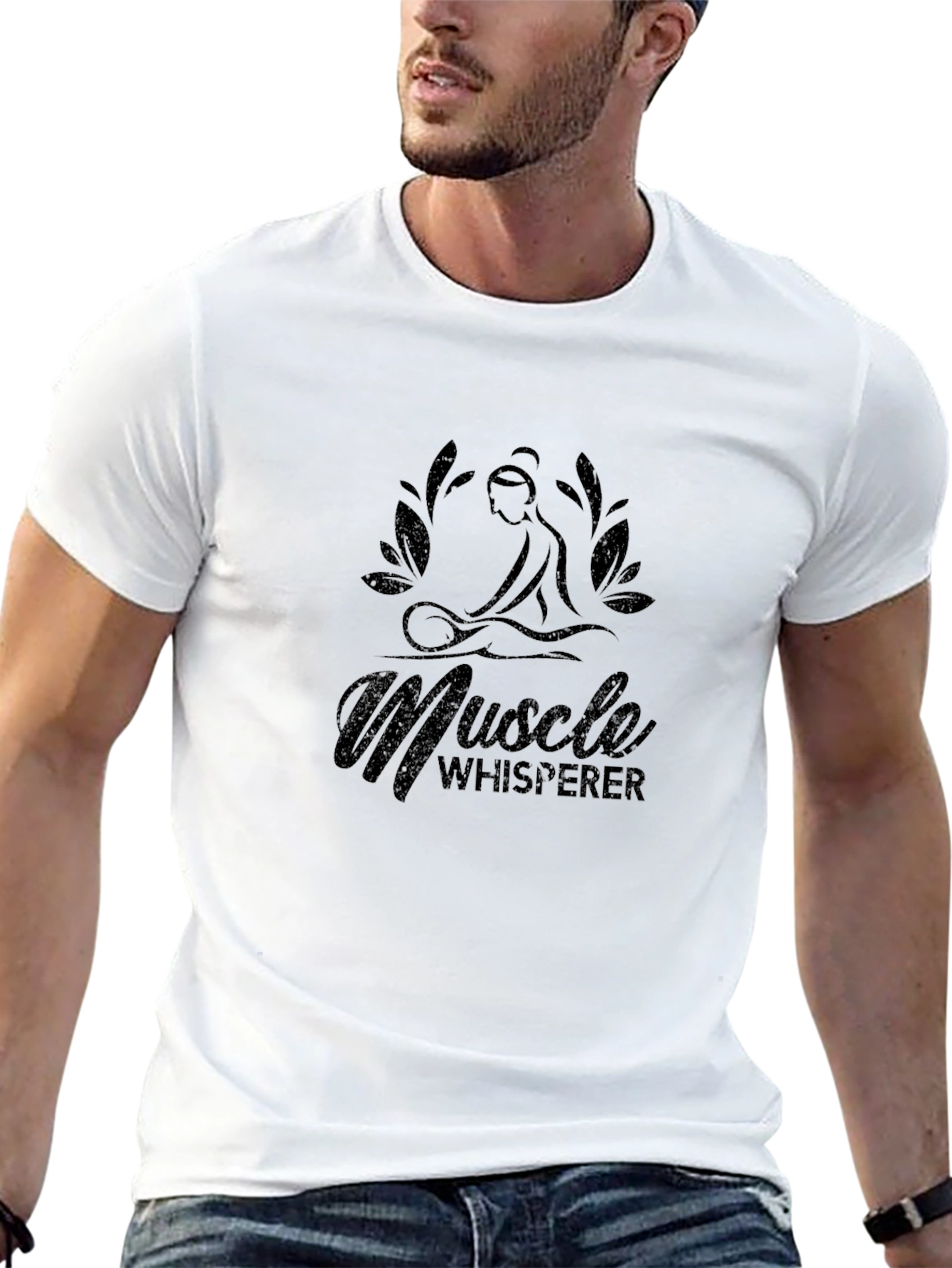 Muscle Whisperer Graphic T-Shirt - Black
