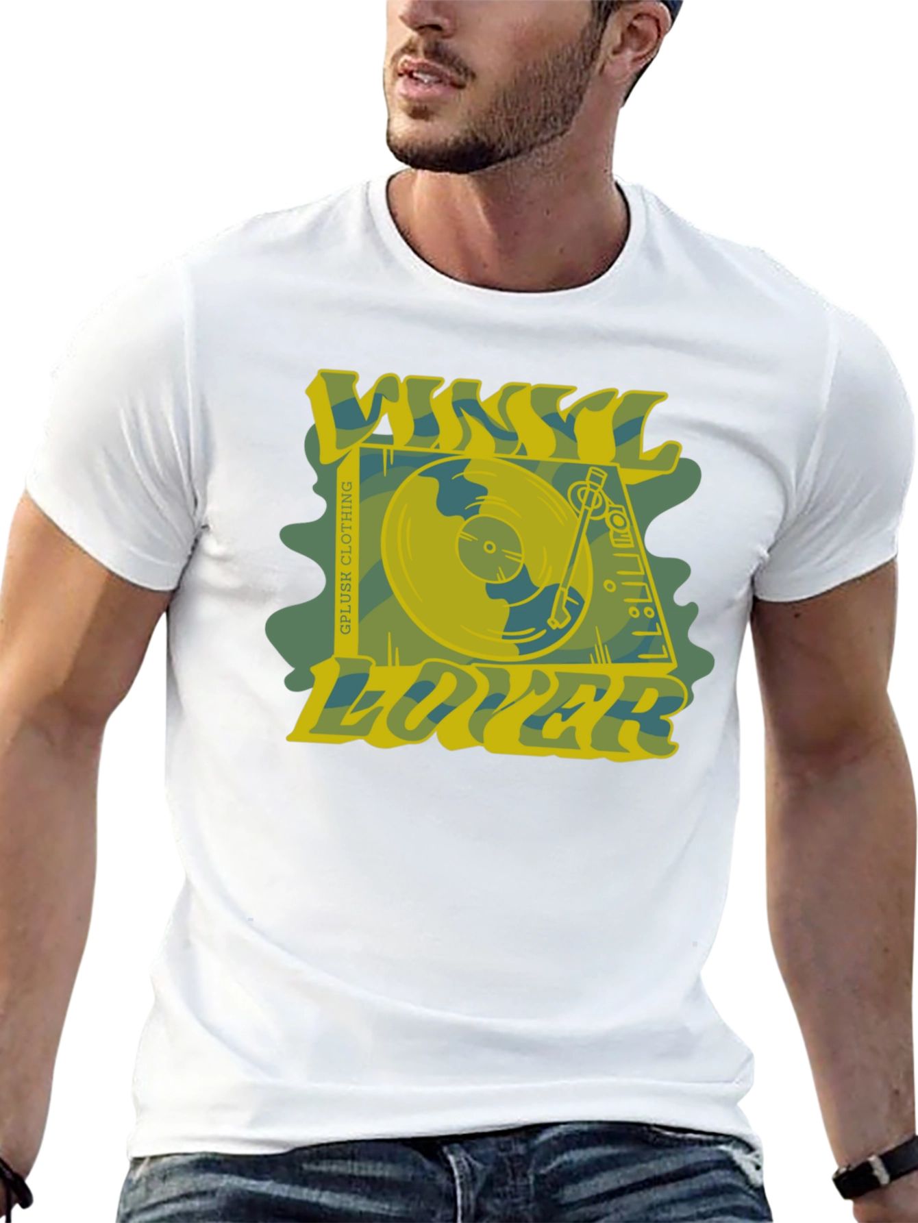 Vinyl Lover Graphic Tee - Retro Music Shirt