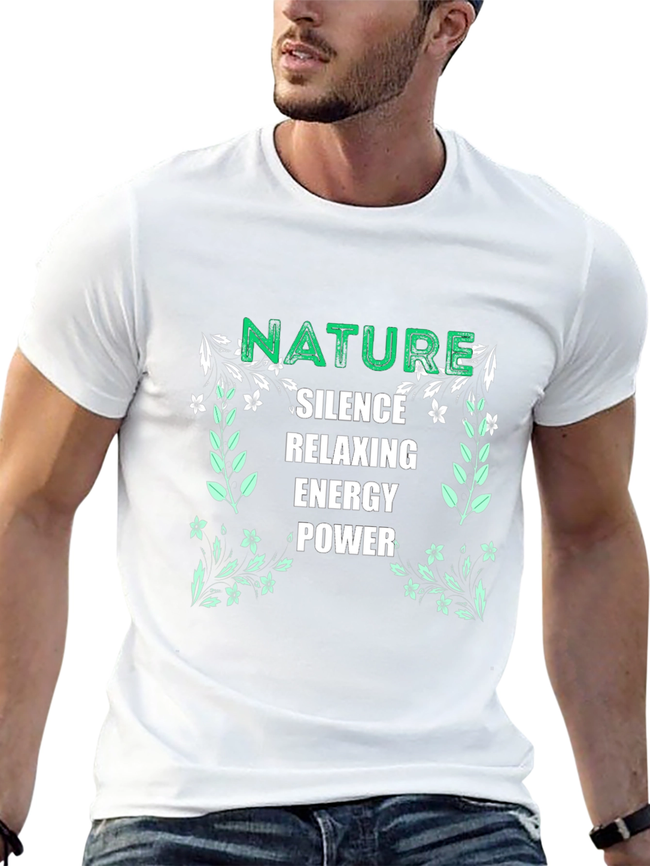 Nature Inspired Black T-Shirt