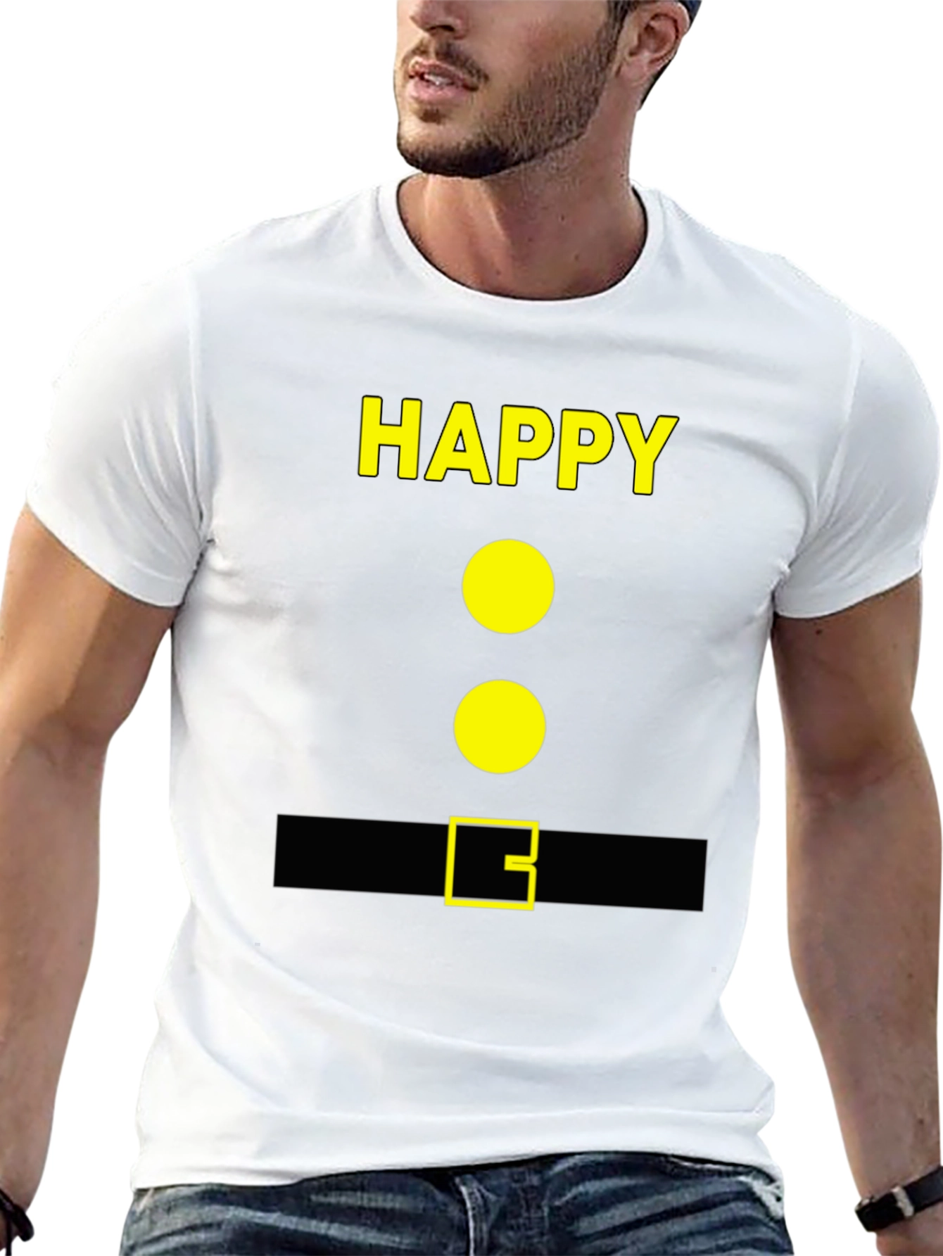 Happy Dwarf Costume T-Shirt - Funny Party Tee