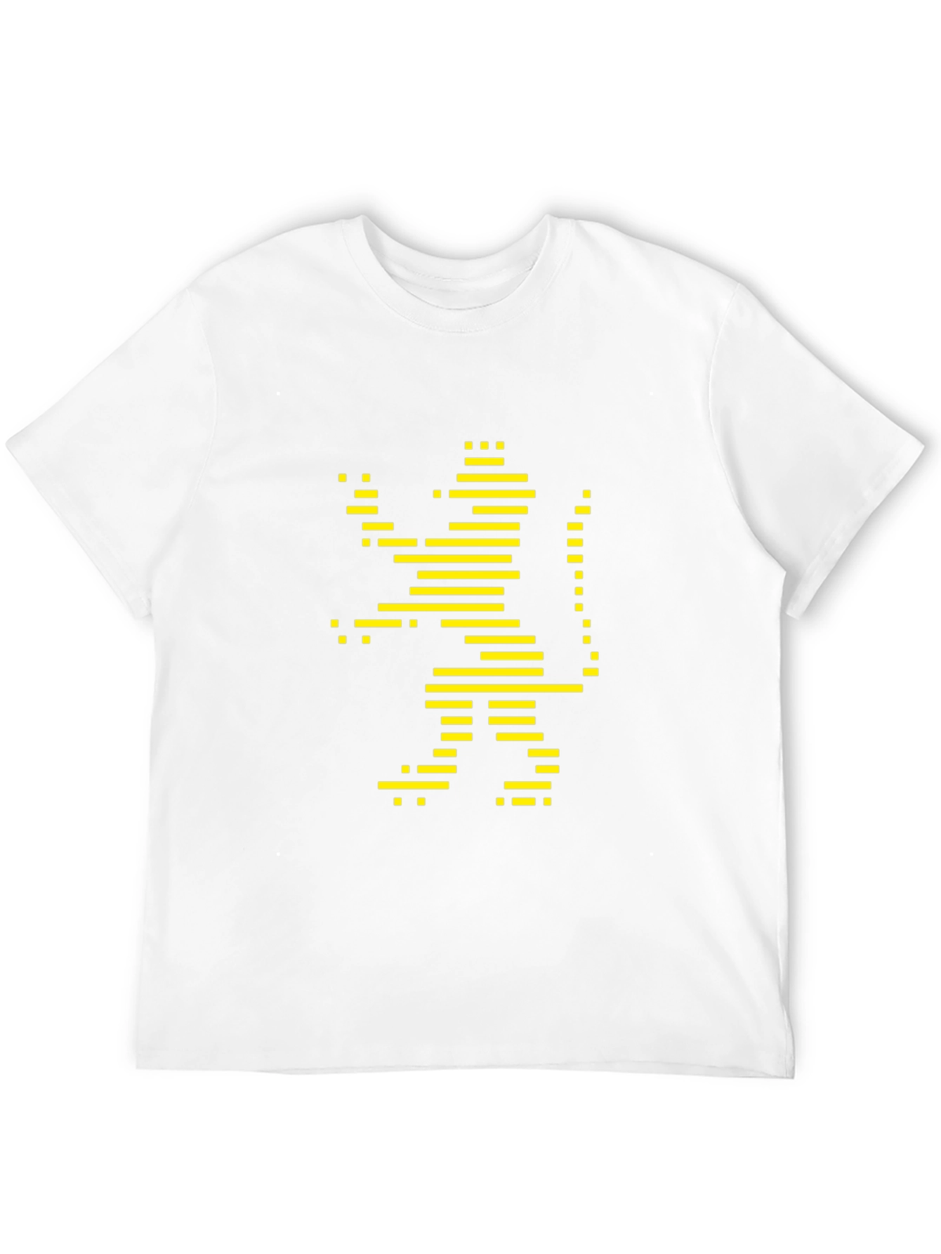 Stylized Lion Graphic Tee - Black