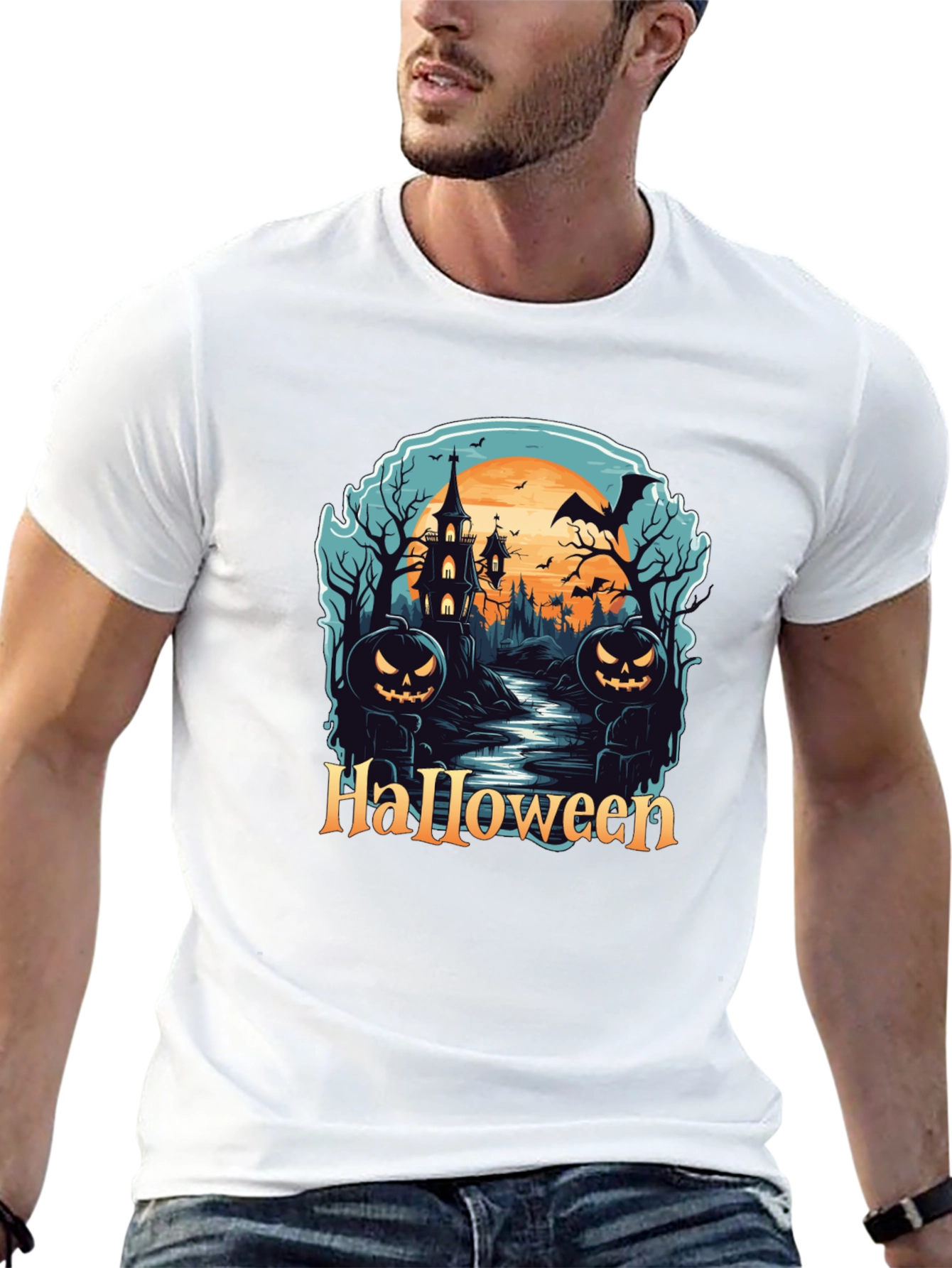 Halloween Graphic Tee - Spooky Season Shirt