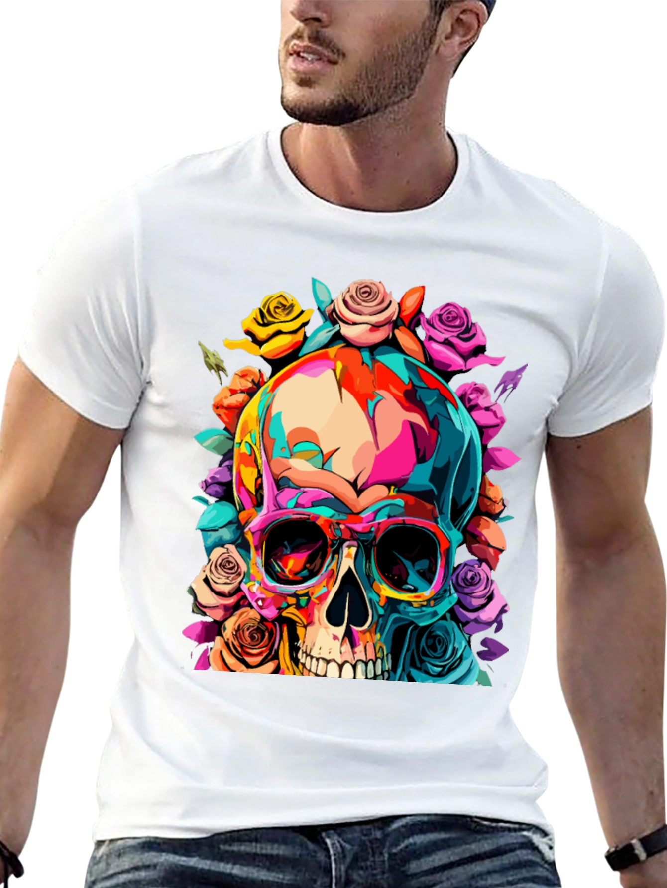 Skull & Roses Graphic Tee