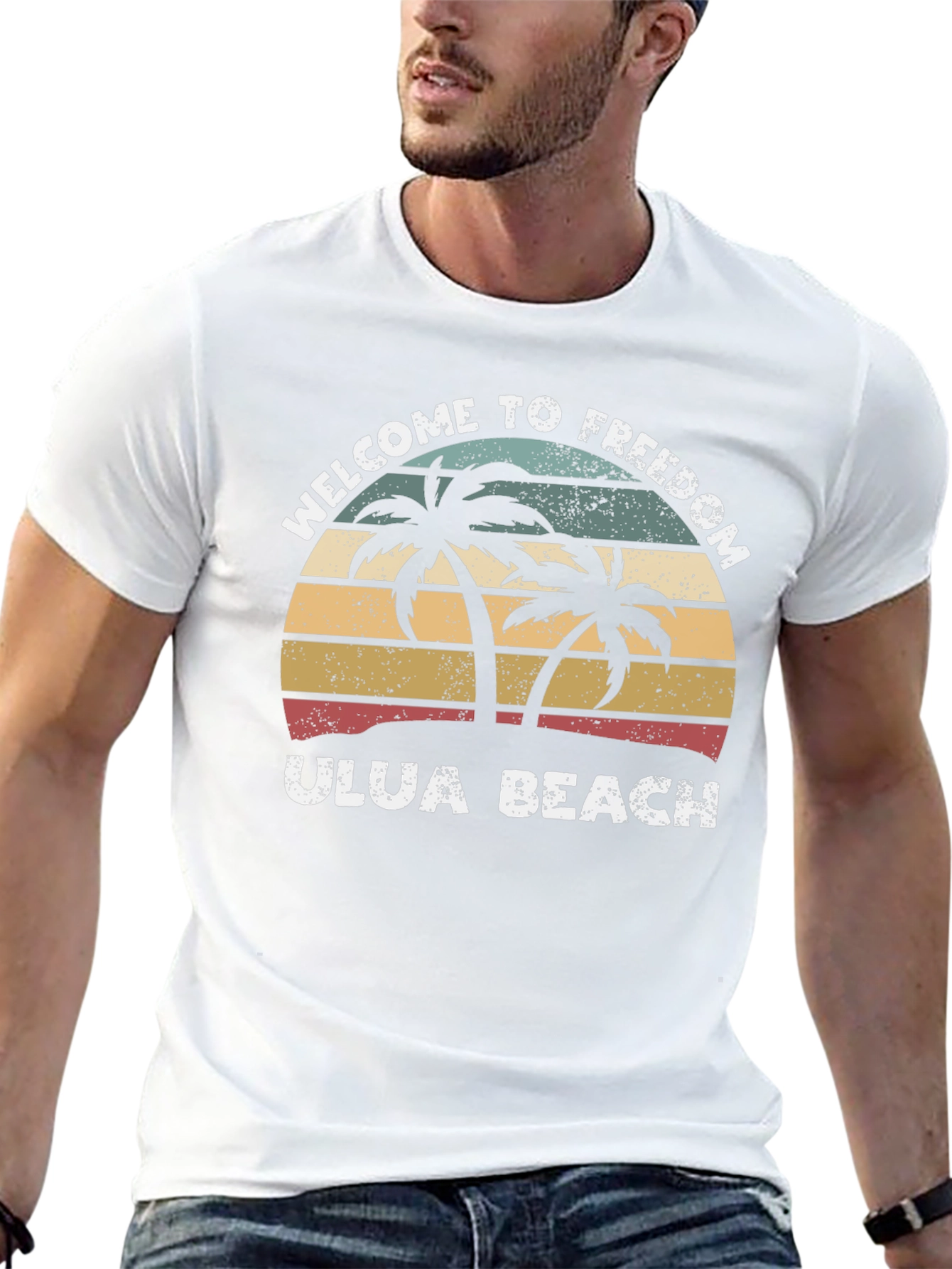 Retro Ulua Beach T-Shirt - Welcome to Freedom Tee