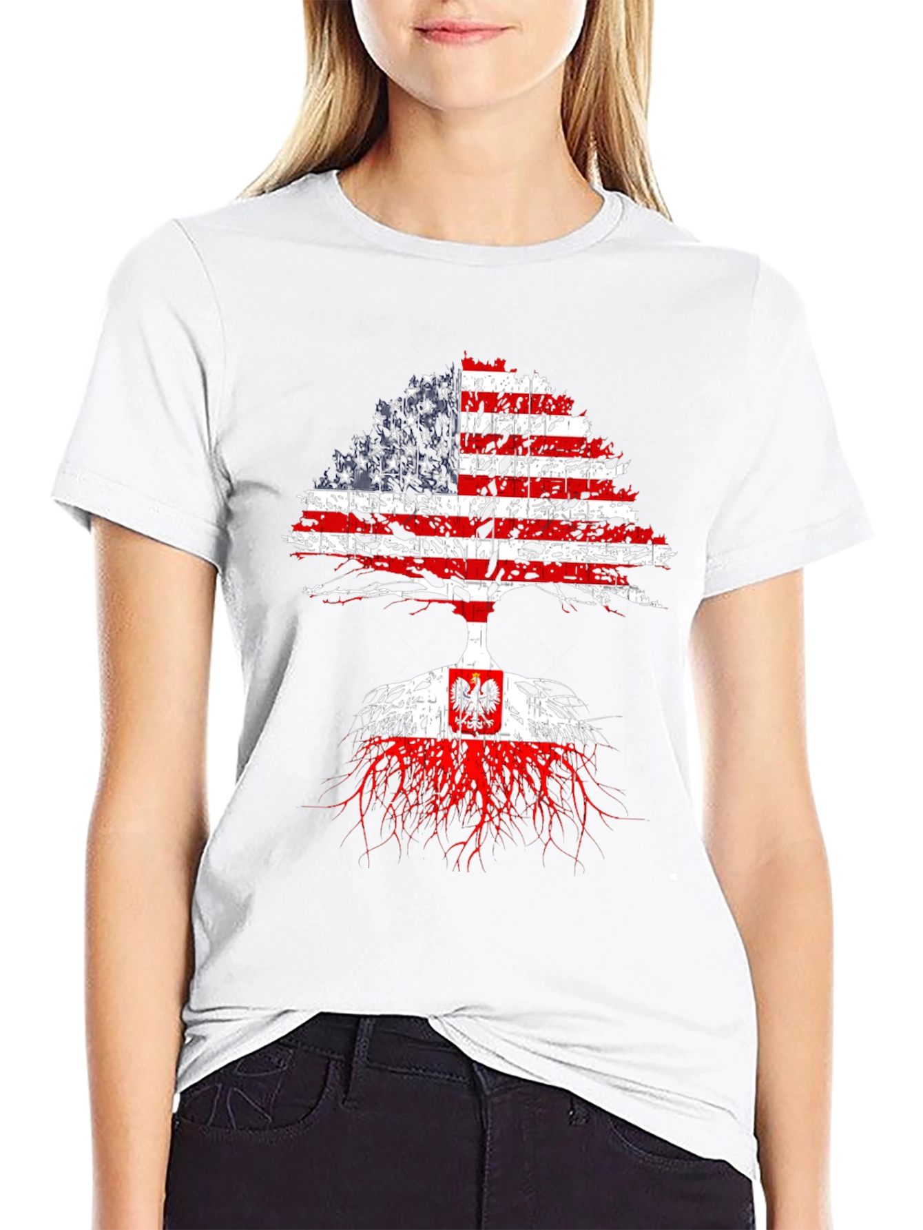 USA Poland Roots T-Shirt