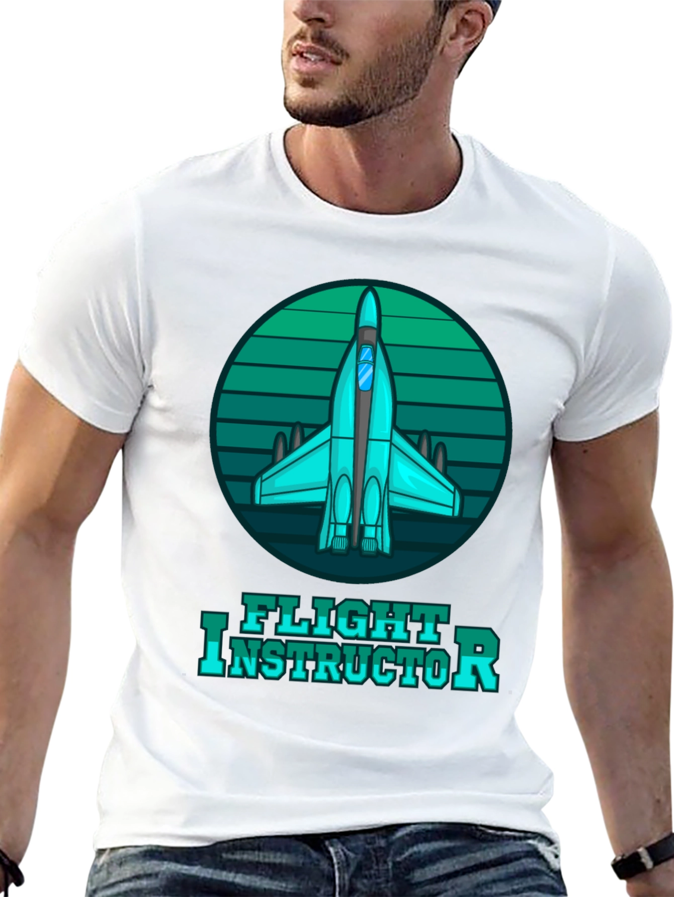 Flight Instructor Tee - Airplane Graphic