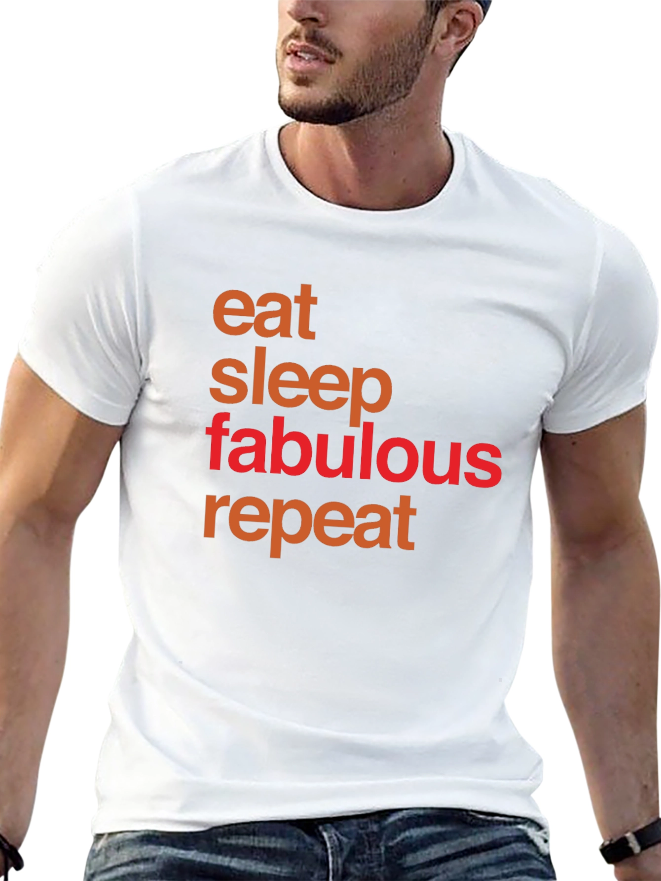 Eat Sleep Fabulous Repeat Graphic Tee