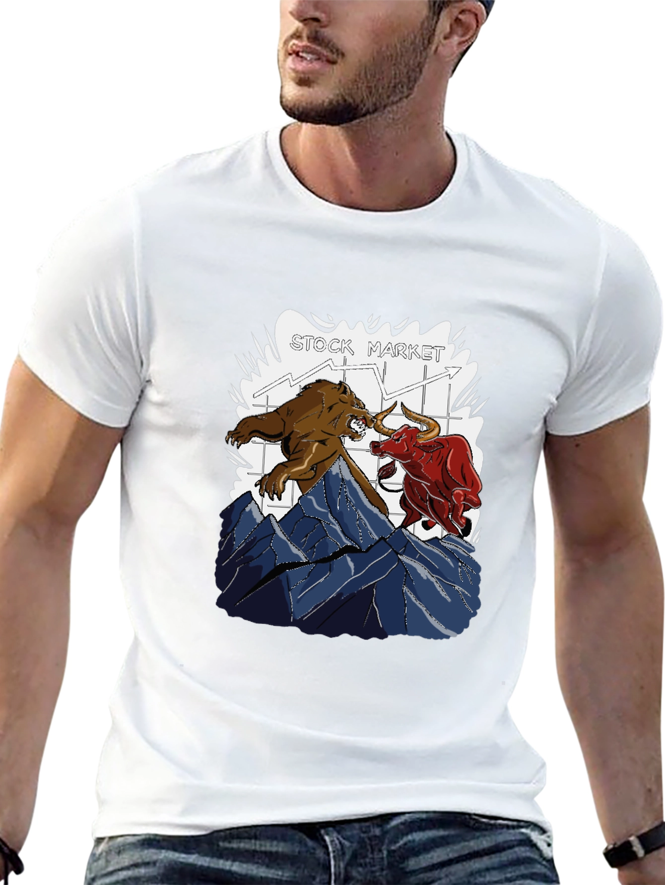 Stock Market Bull vs Bear T-Shirt
