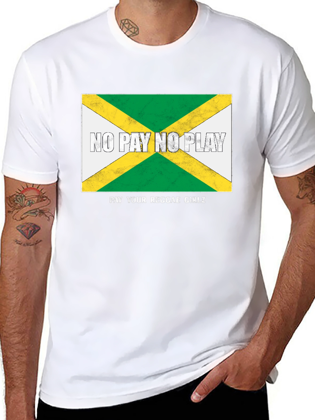Jamaica Reggae Girlz T-Shirt - No Pay No Play