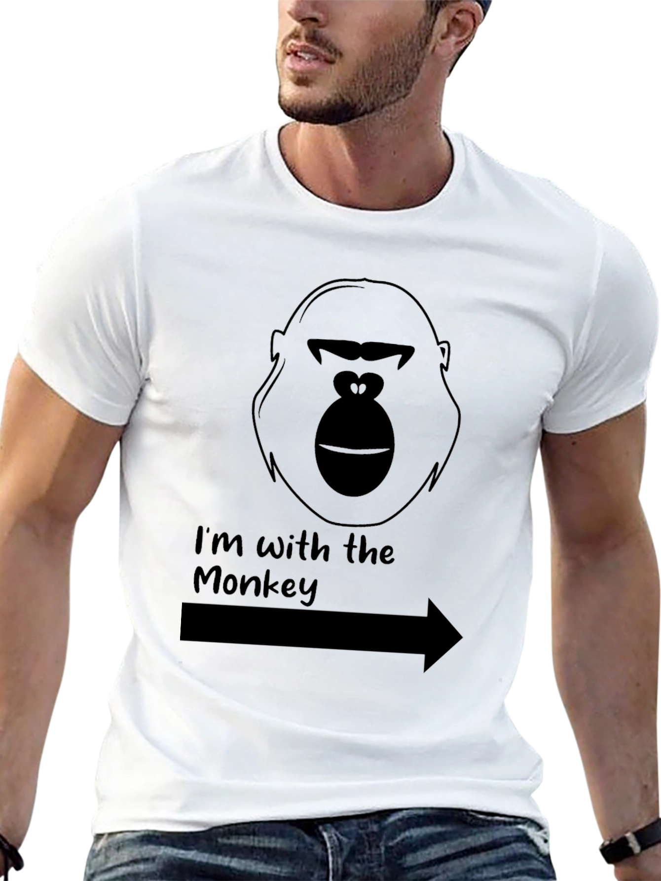 Im With the Monkey Graphic Tee