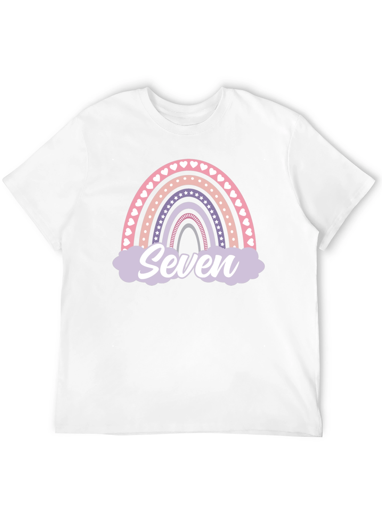 Seven Rainbow Birthday T-Shirt