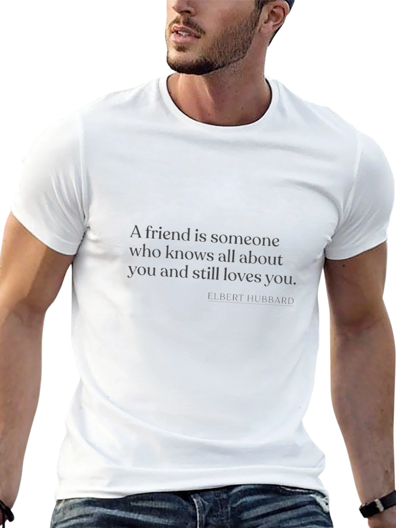 Friendship Quote T-Shirt - A Friend is Someone...