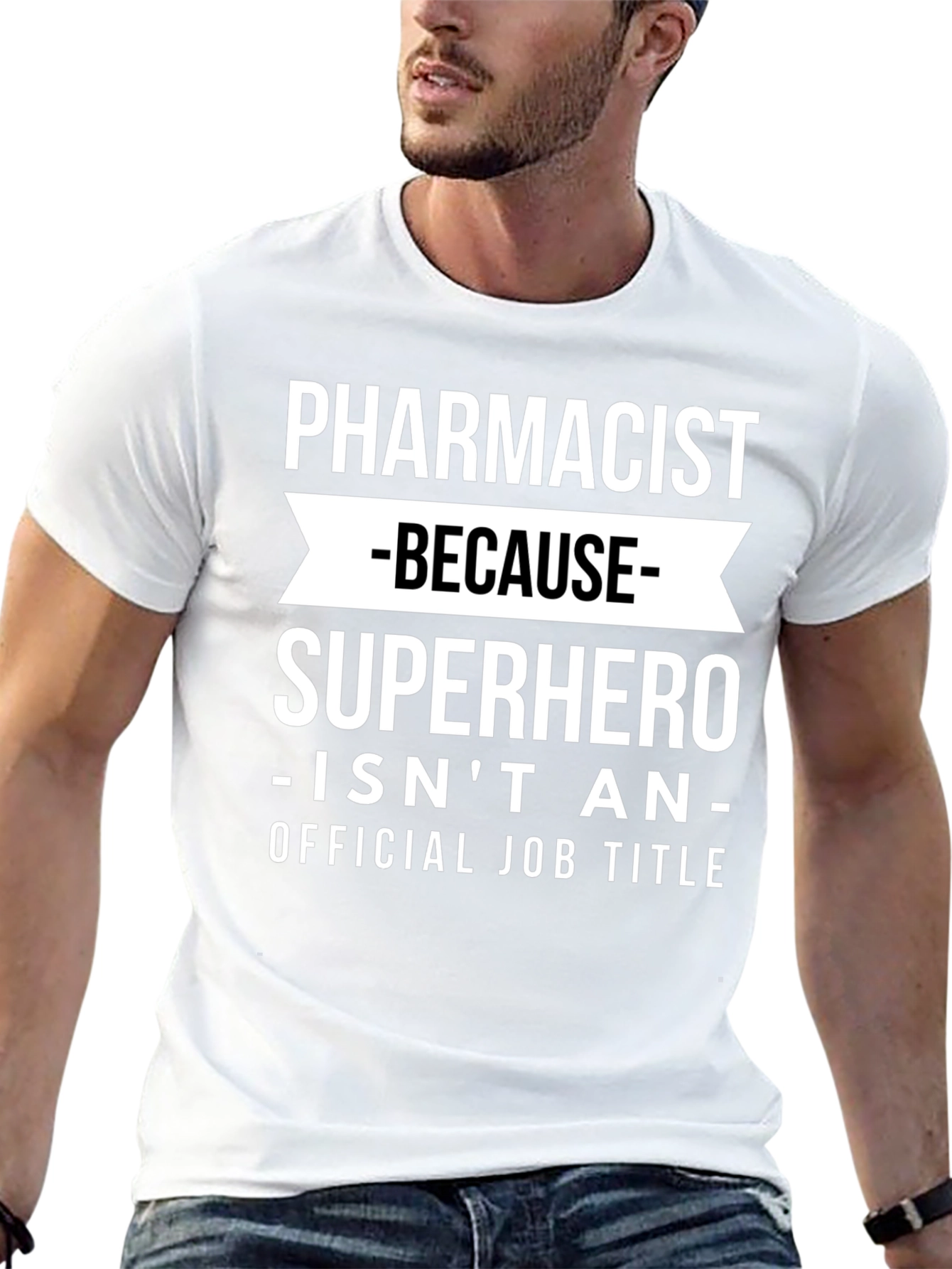 Pharmacist Superhero Funny Graphic Tee