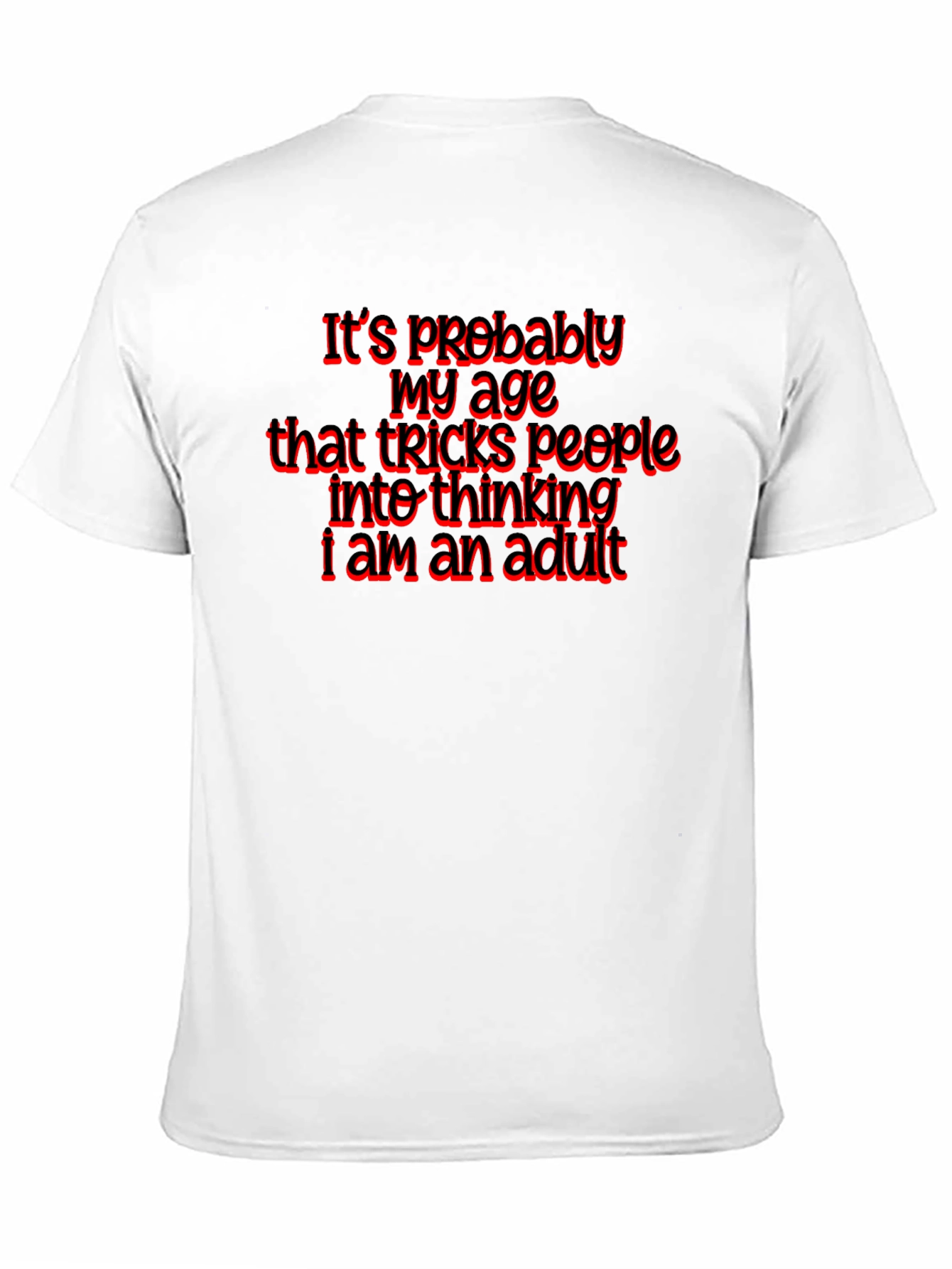 Funny Age Adulting T-Shirt Black