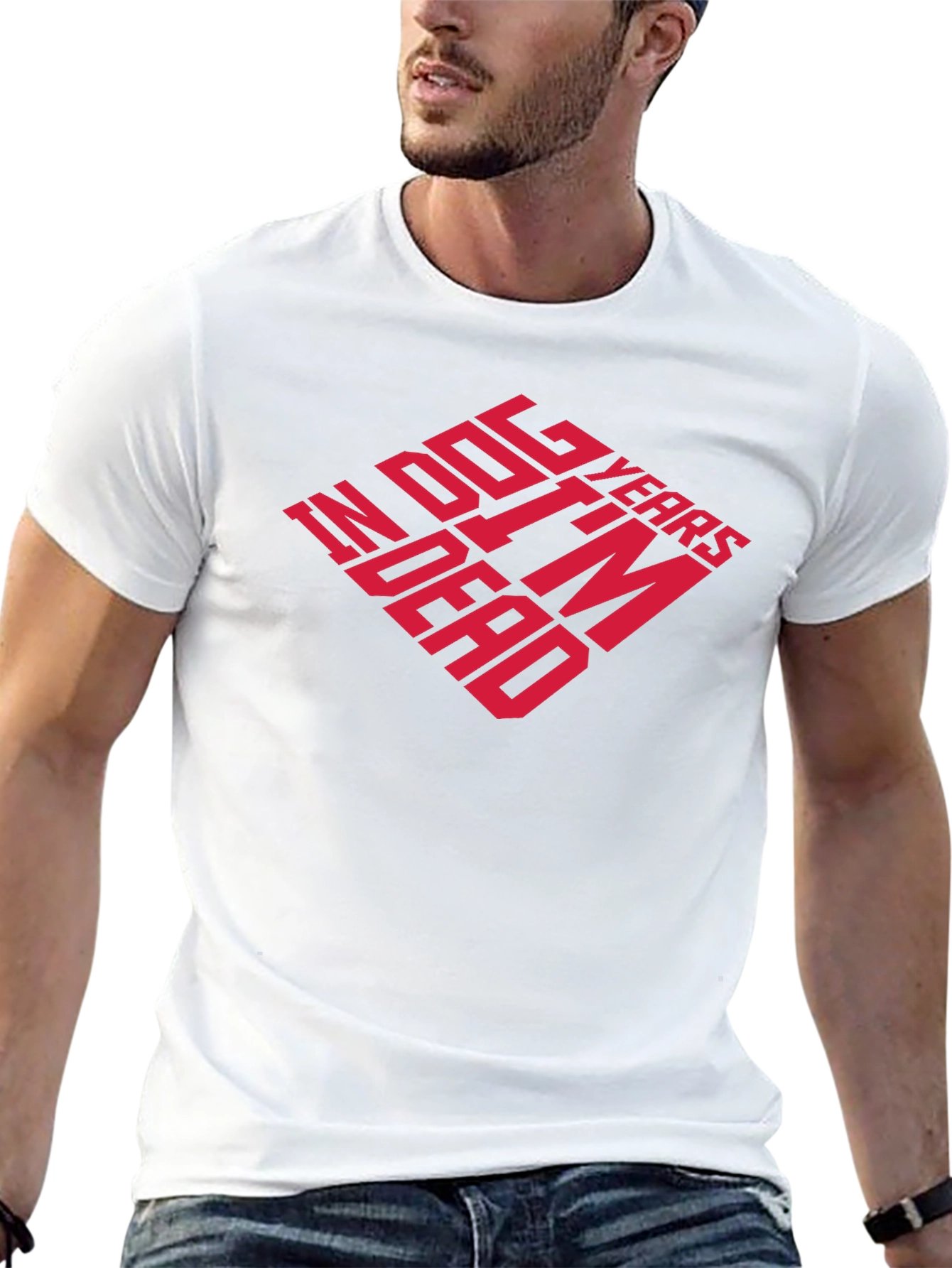 Dog Years Im Dead Funny Graphic T-Shirt