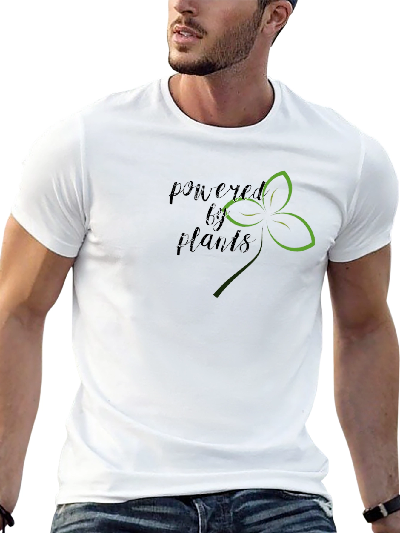 Powered by Plants Black Graphic T-Shirt