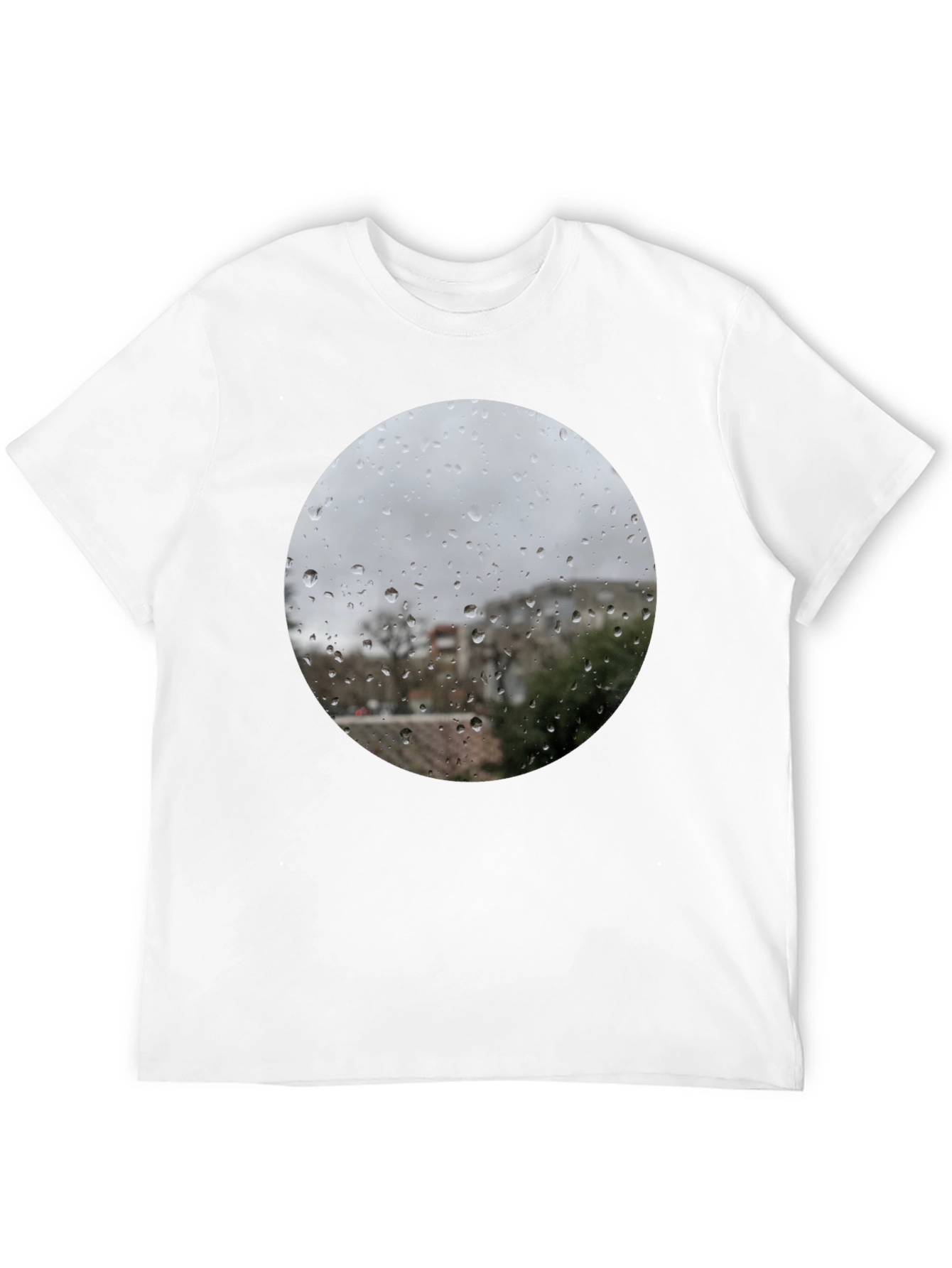Rainy Day Window T-Shirt - Unique Graphic Tee