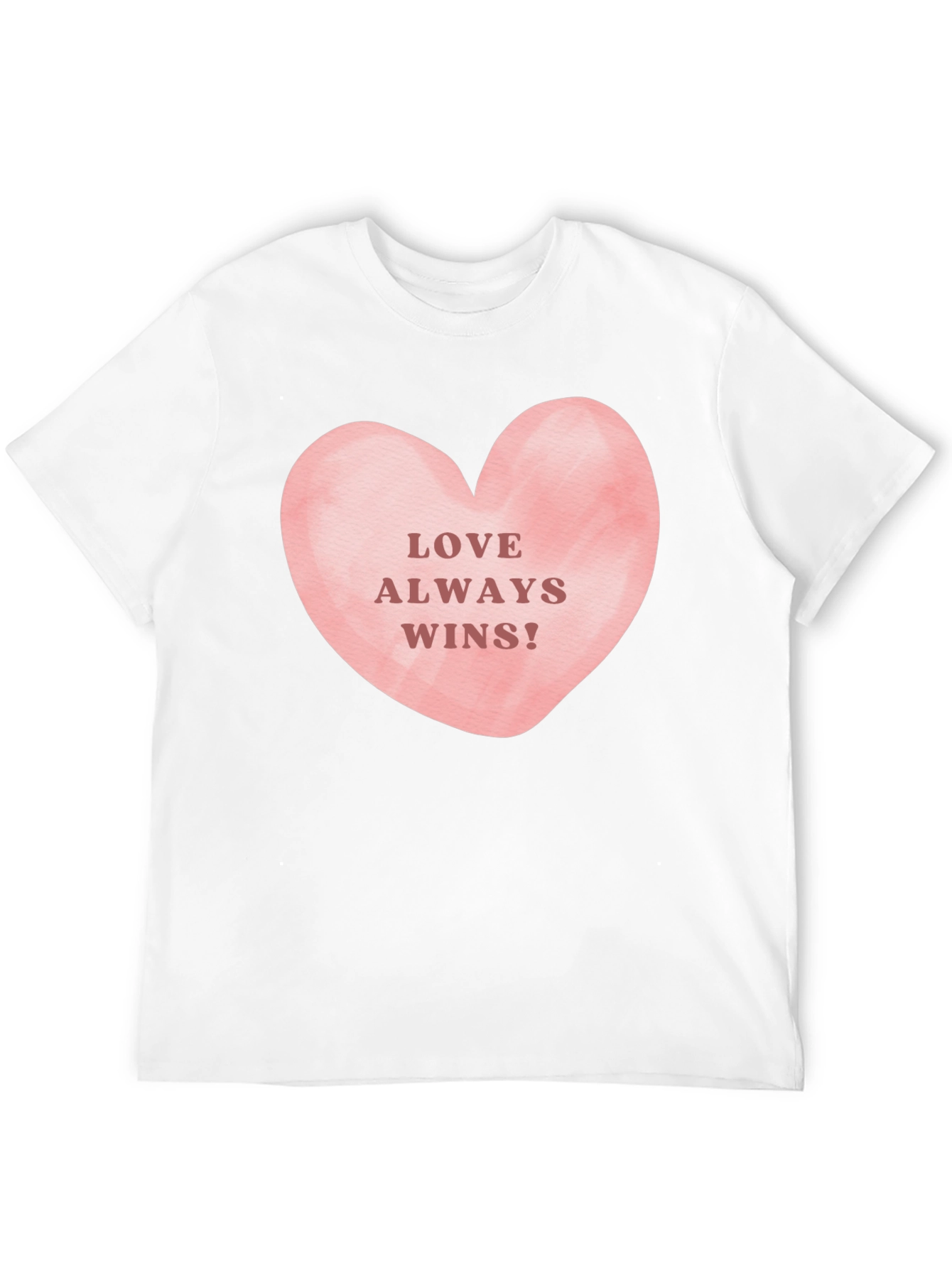 Love Always Wins! Black Graphic Tee