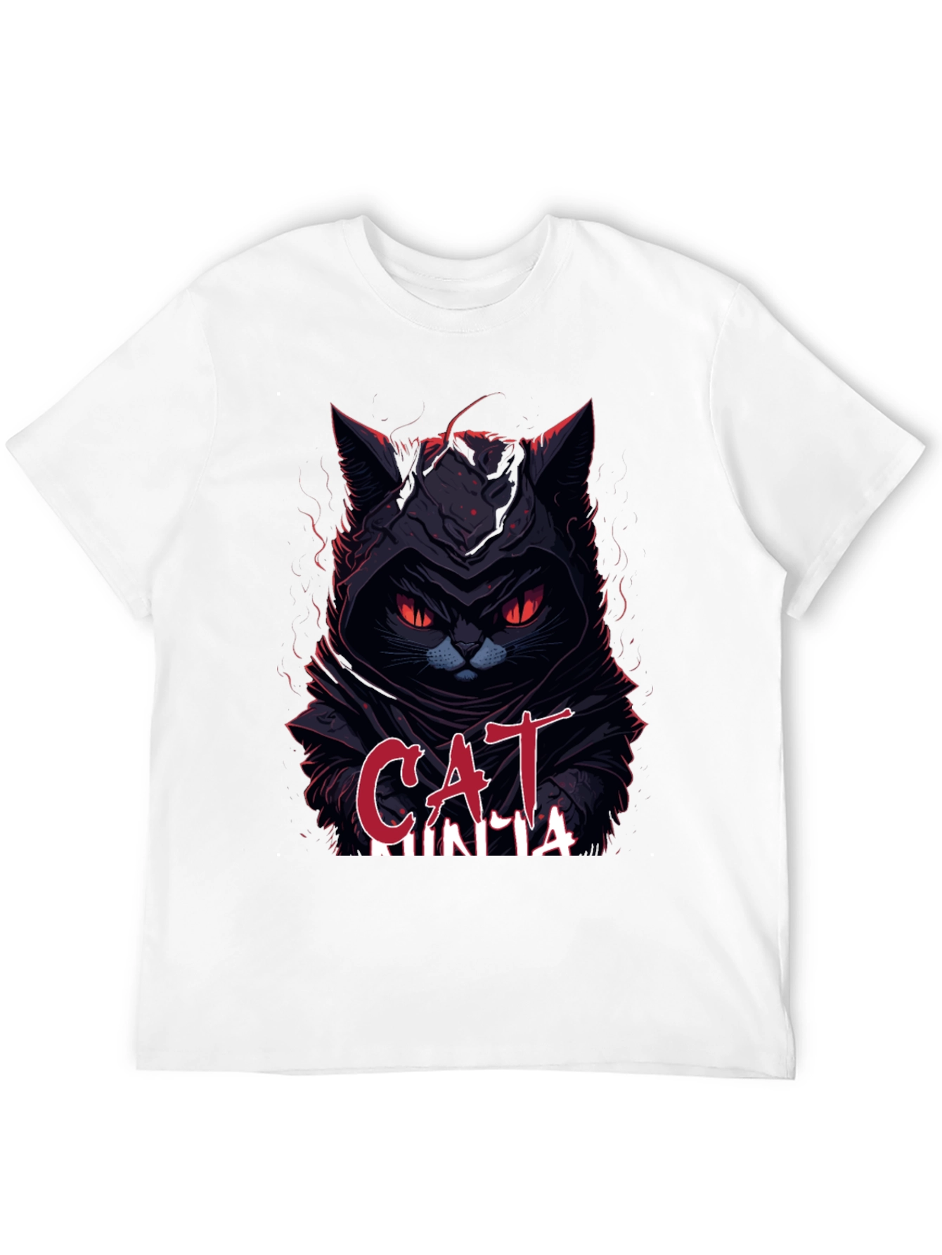 Cat Ninja Graphic T-Shirt - Dark Humor Apparel