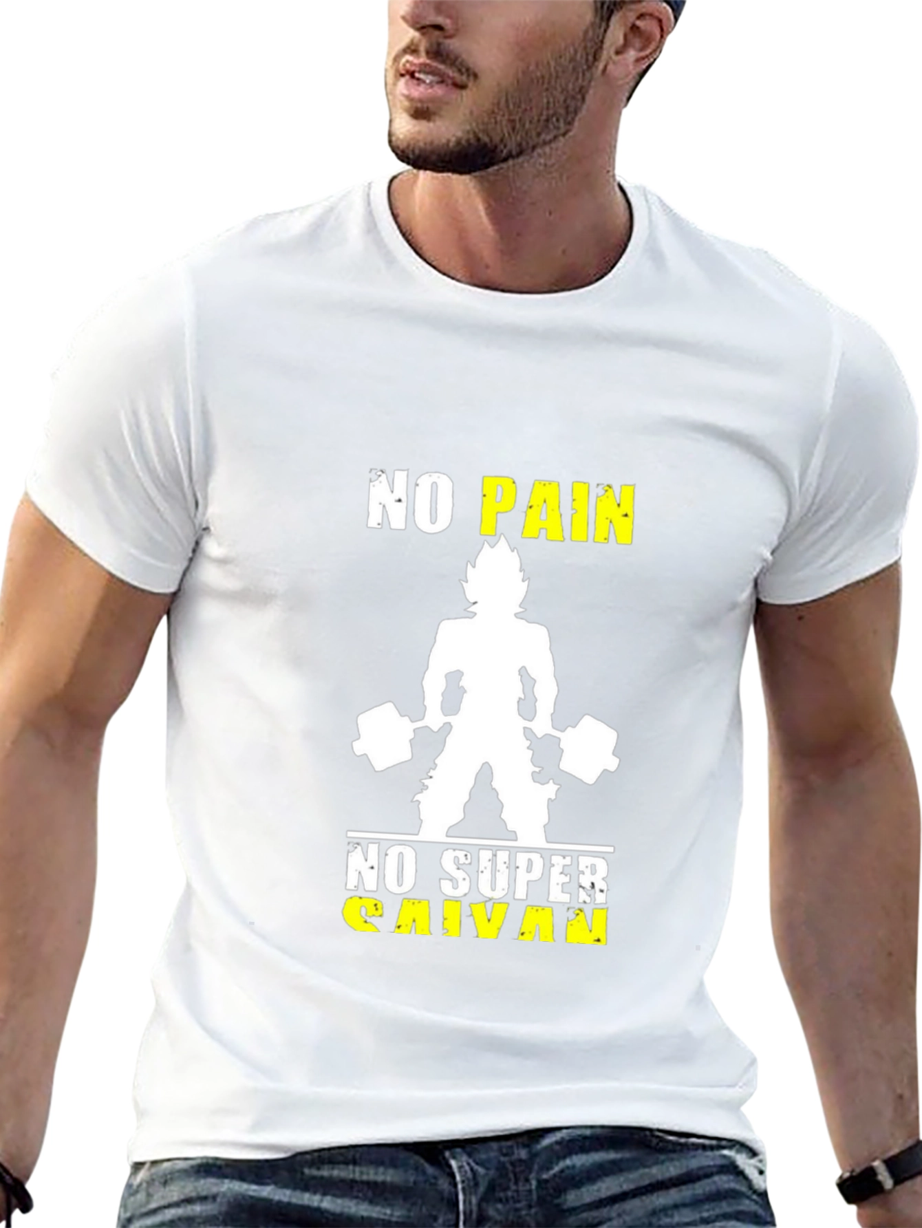 No Pain No Super Saiyan Black T-Shirt