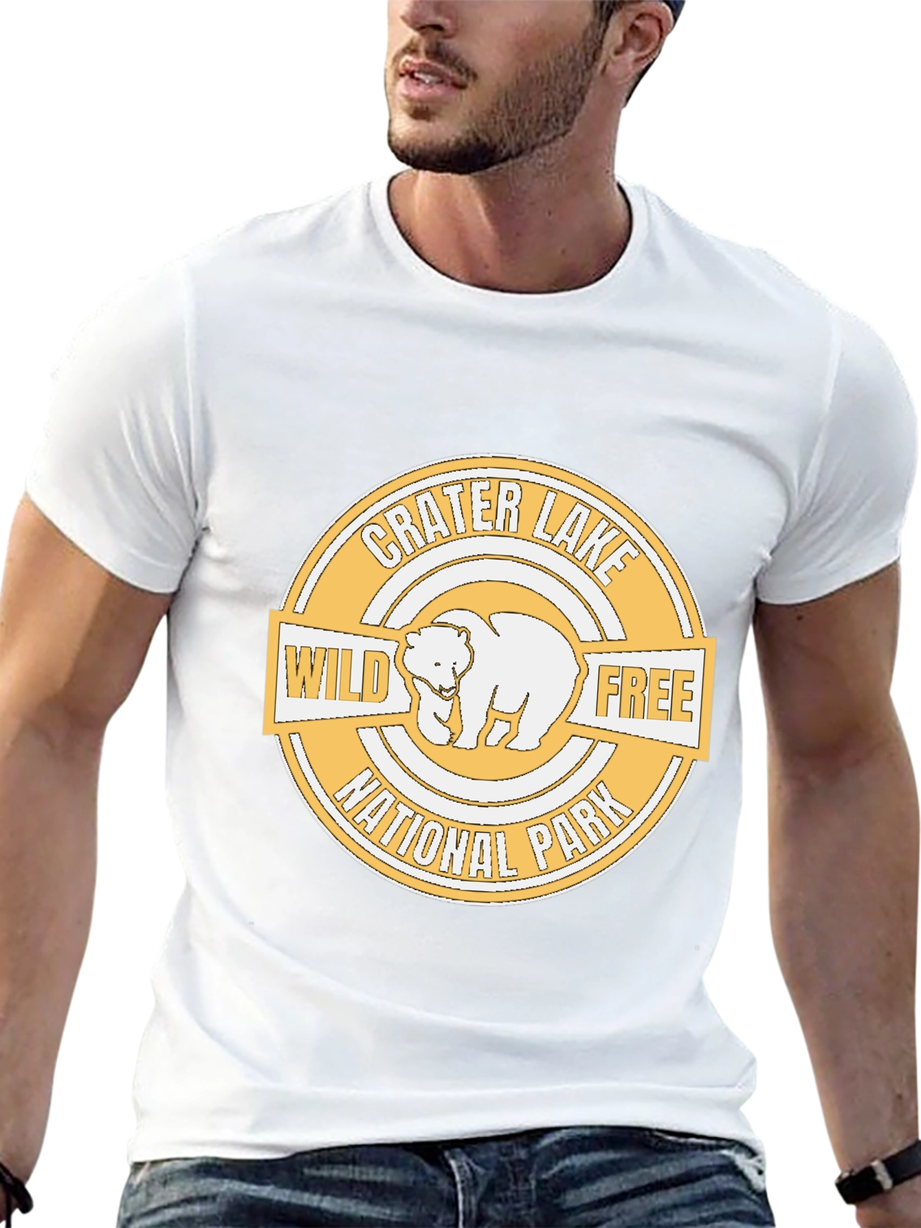 Crater Lake National Park Wild Free Bear T-Shirt