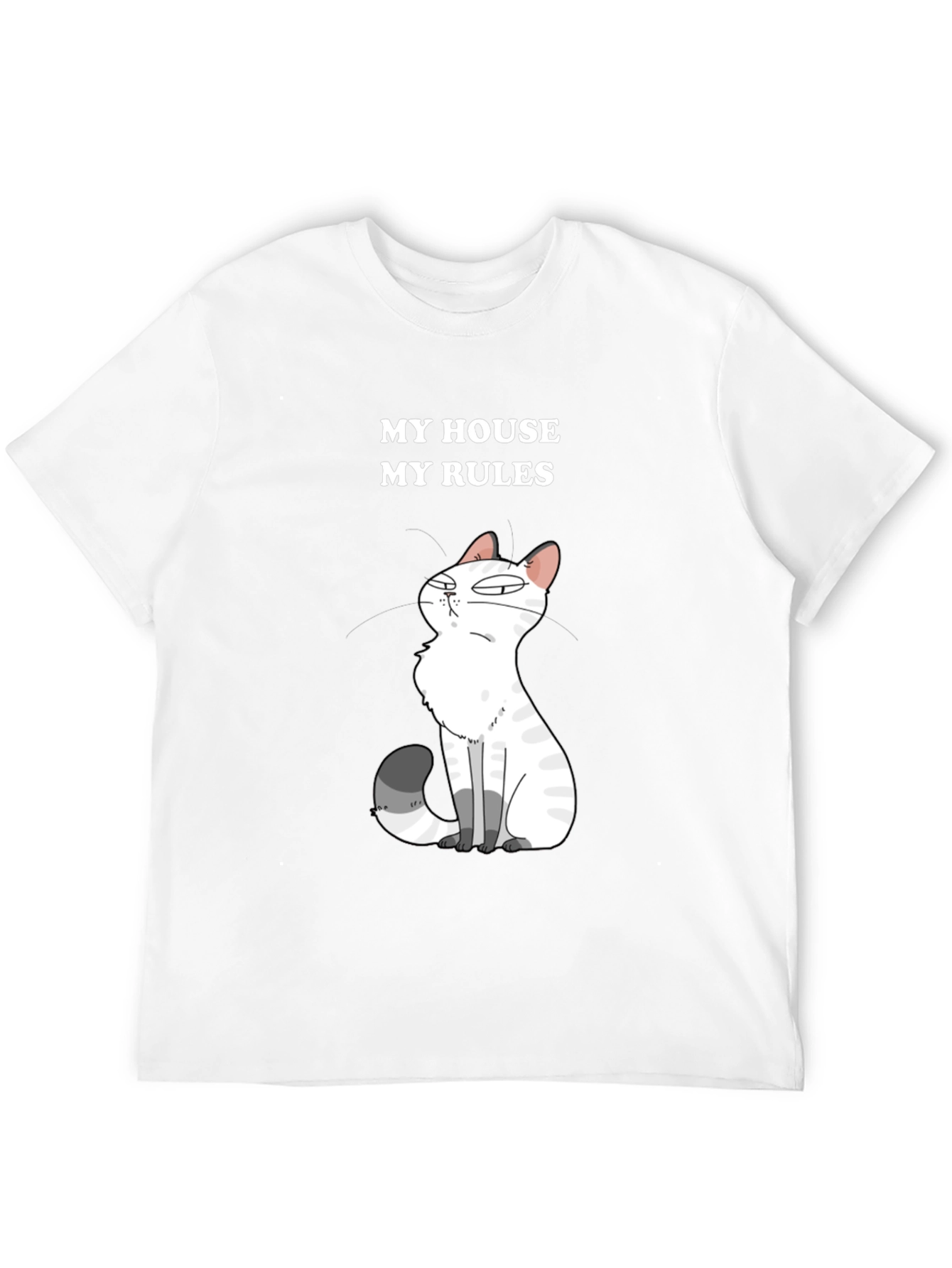 My House My Rules Cat Graphic T-Shirt