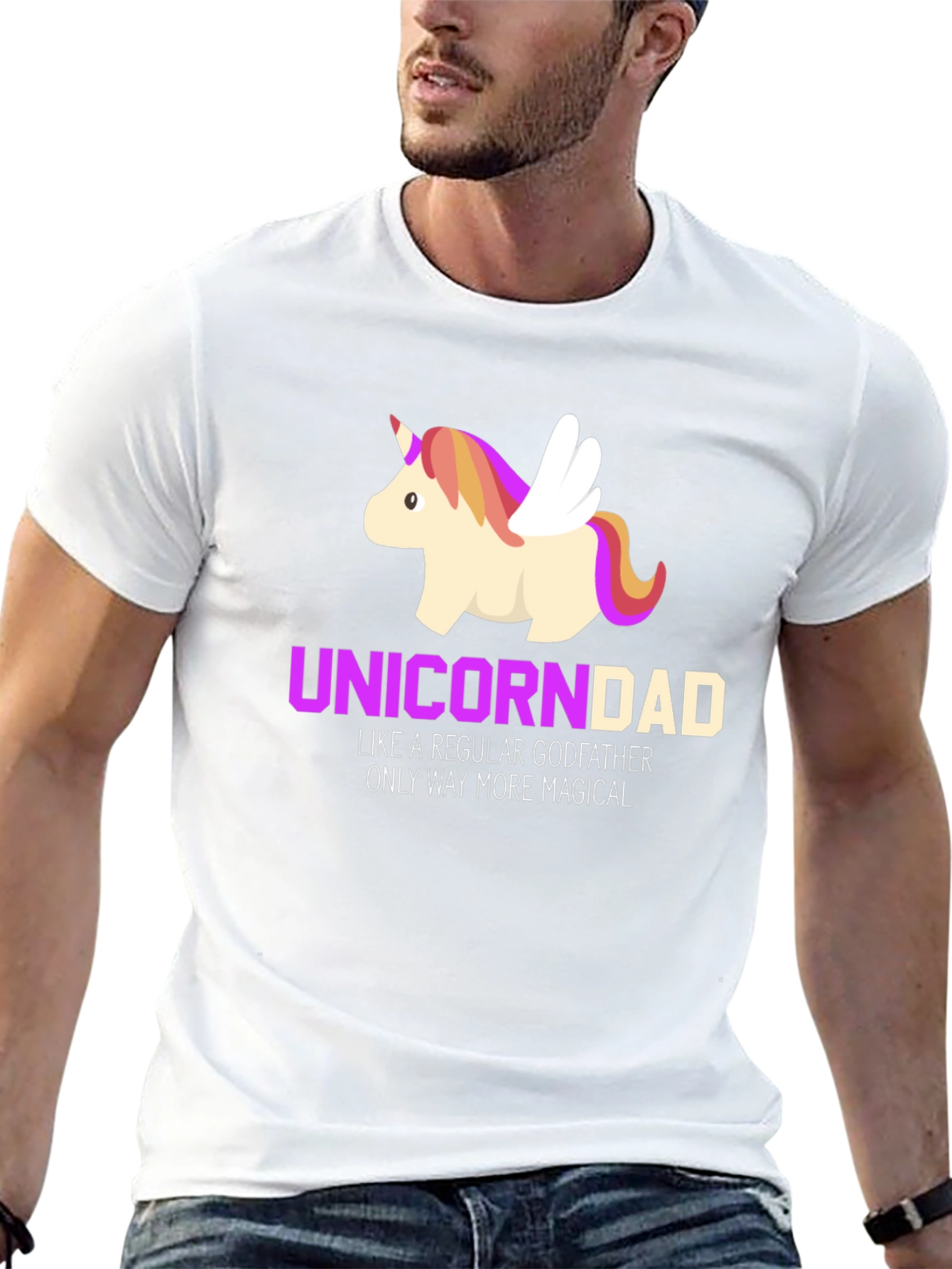 Unicorn Dad Magical Godfather T-Shirt