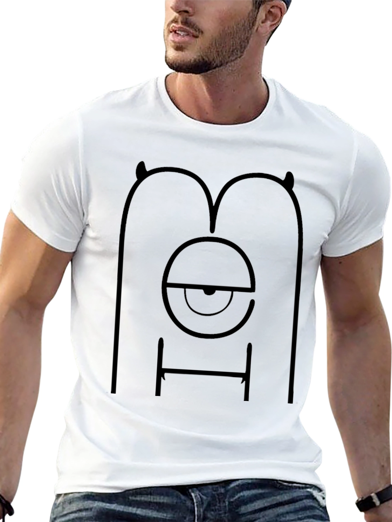 Monster Eye Graphic Tee - Black