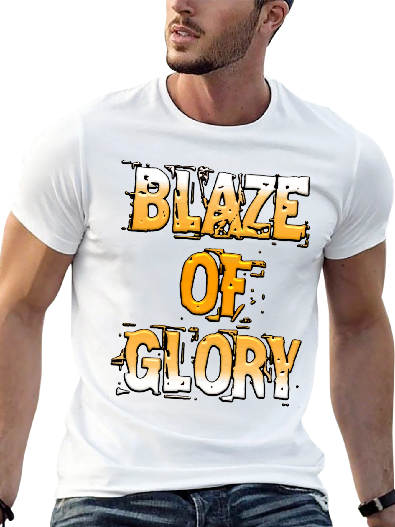 Blaze of Glory Graphic T-Shirt - Bold Design